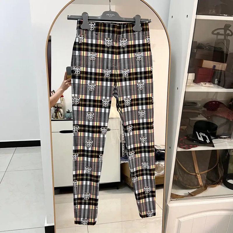 Burberry Multicolored Printed Women's Casual Pants