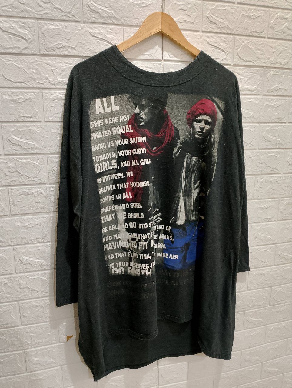 Hysteric Glamour Vintage Japan Street Big Graphic Oversize Quarter Tee Size US XXL / EU 58 / 5 - 4 Thumbnail