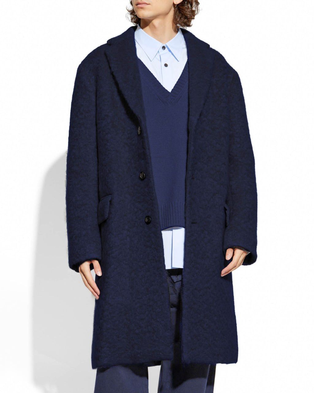 DRIES VAN NOTEN - RUSTY Oversized Wool Alpaca Coat