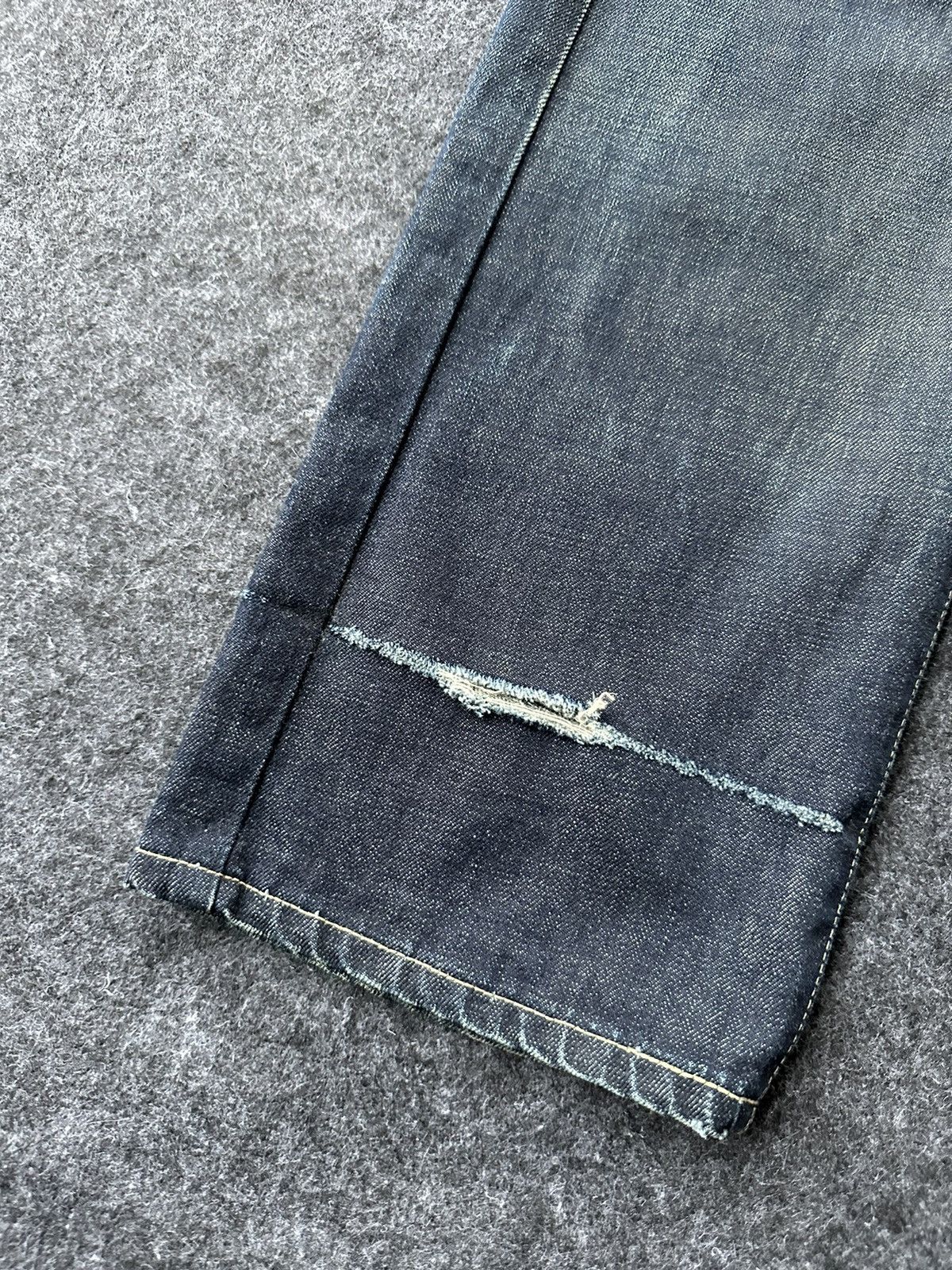 Edwin Vtg 90s Edwin Function Distressed Denim 33x33 D466 Size US 33 - 12 Thumbnail