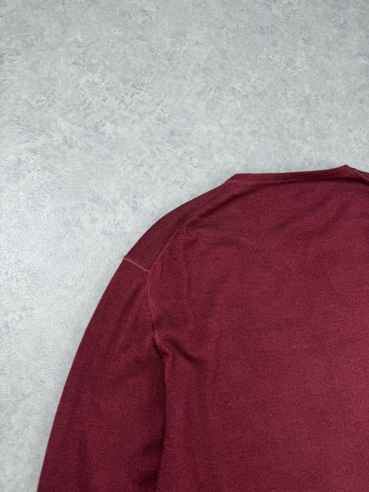Zanieri Zanieri Crew Neck Sweater XL 54 Wool Cashmere Burgundy Men’s Size US L / EU 52-54 / 3 - 9 Thumbnail