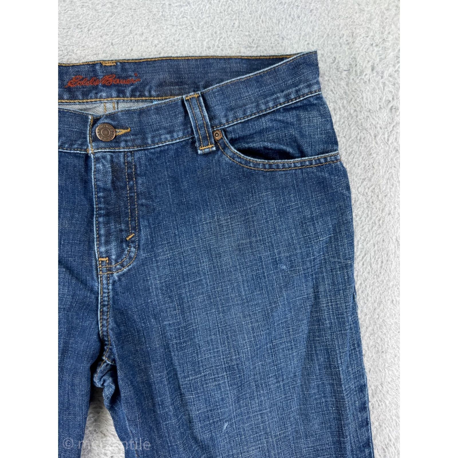 Eddie Bauer Eddie Bauer Jeans Women 28 Blue Denim Capri Cotton Blend Stretch Split Hem Casual Capri Jeans Women 28 Blue Eddie Bauer Size 28" / US 6 / IT 42 - 7 Thumbnail