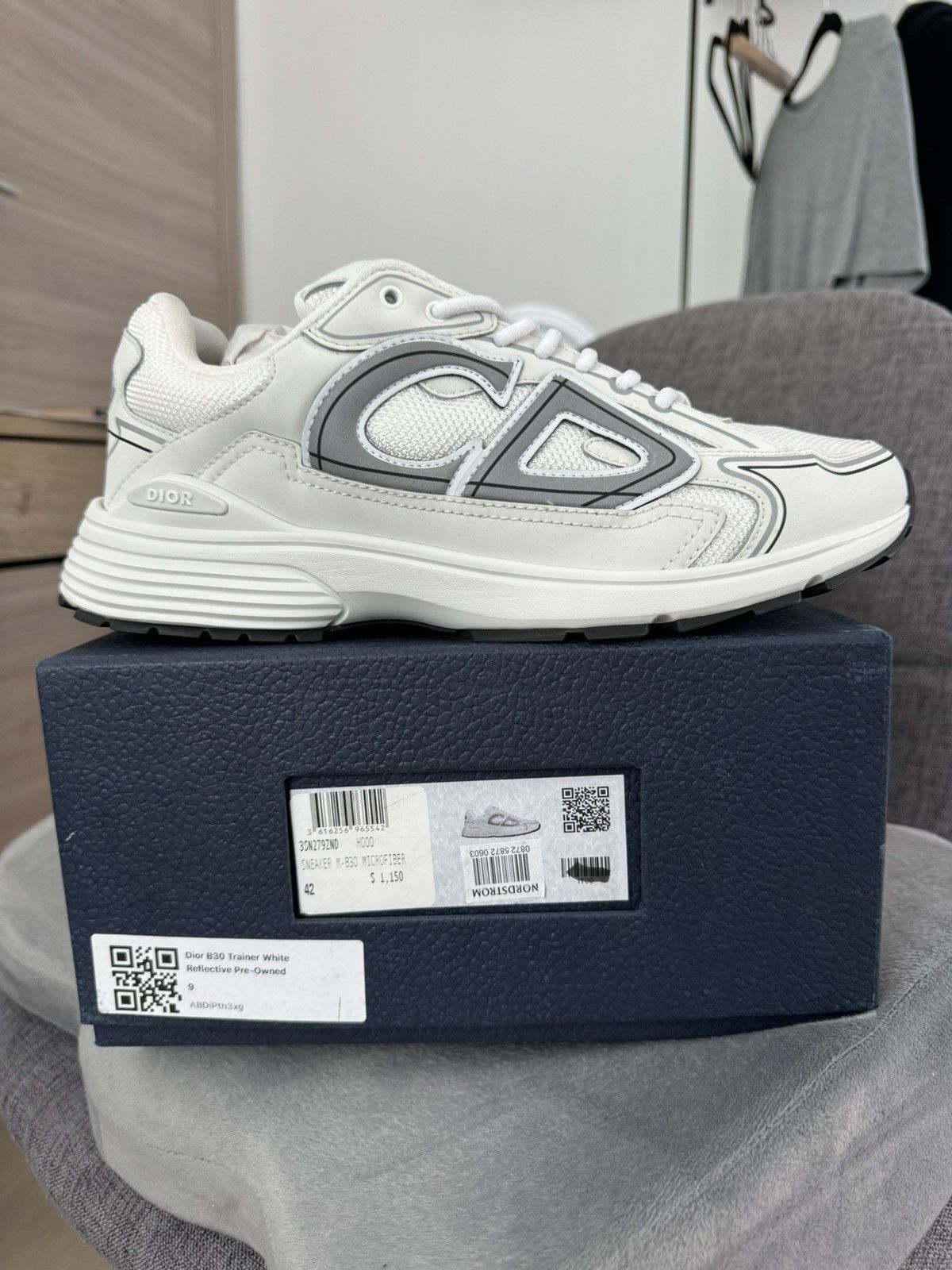 Dior Dior B30 White Sneakers Size 42 Size US 9 / EU 42 - 6 Thumbnail