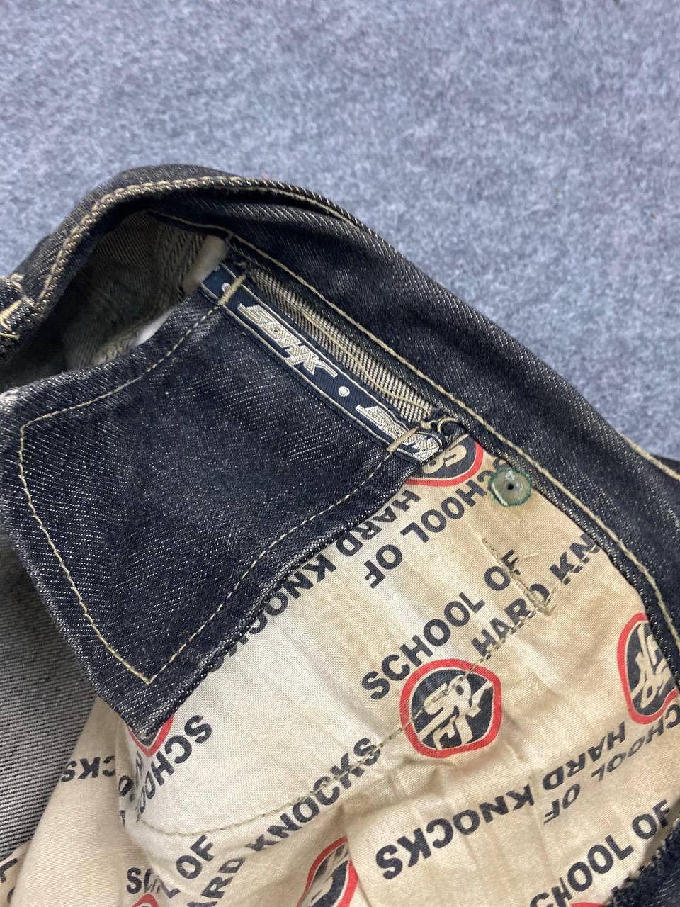 Japanese Brand vintage 90s school of hard knock baggy denim nice design Size US 44 / EU 60 - 19 Thumbnail