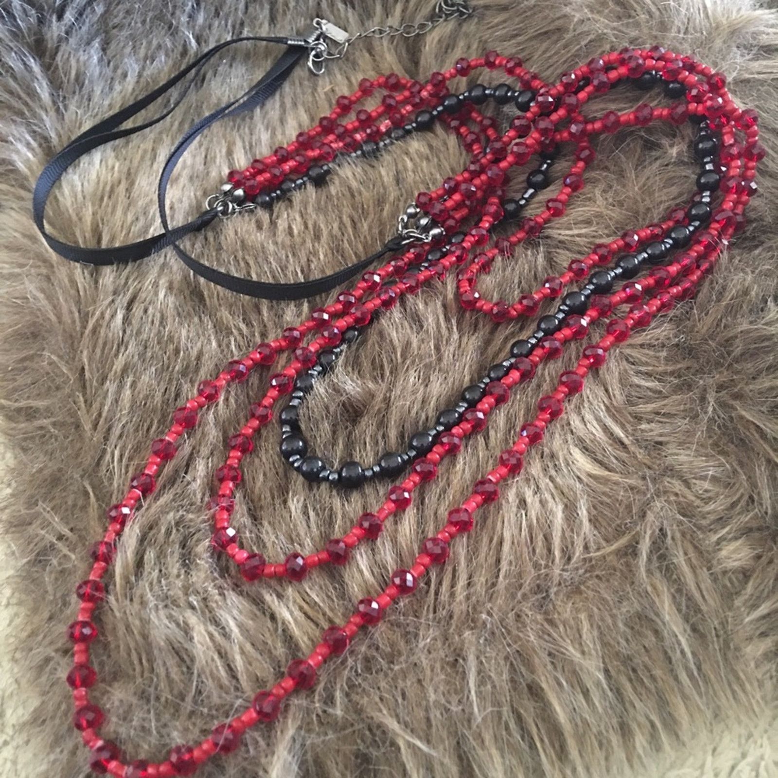 Jewelry Multi strand layered sparkle bead necklace Size ONE SIZE - 6 Thumbnail