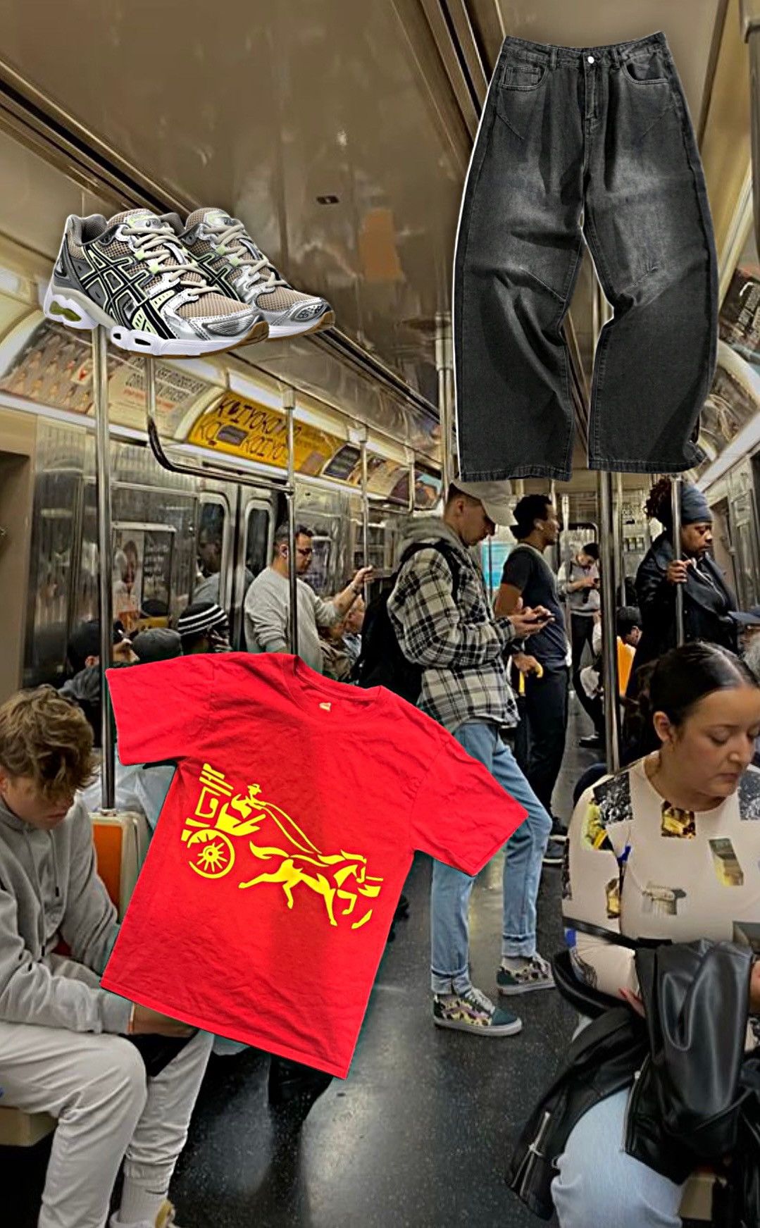 Hanes Red and Yellow Graphic Tee Size US S / EU 44-46 / 1 - 4 Thumbnail
