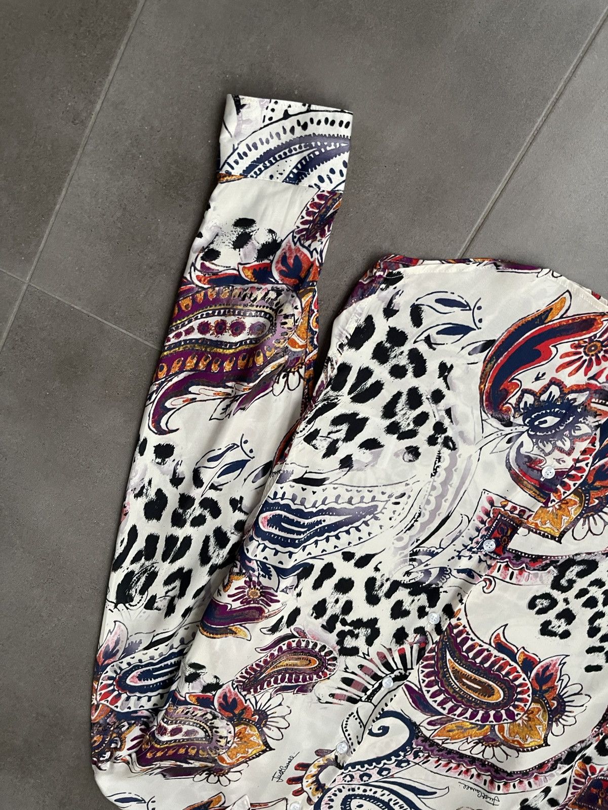 Just Cavalli !DS! AW22 Just Cavalli Paisley Viscose Shirt Size US S / EU 44-46 / 1 - 9 Thumbnail