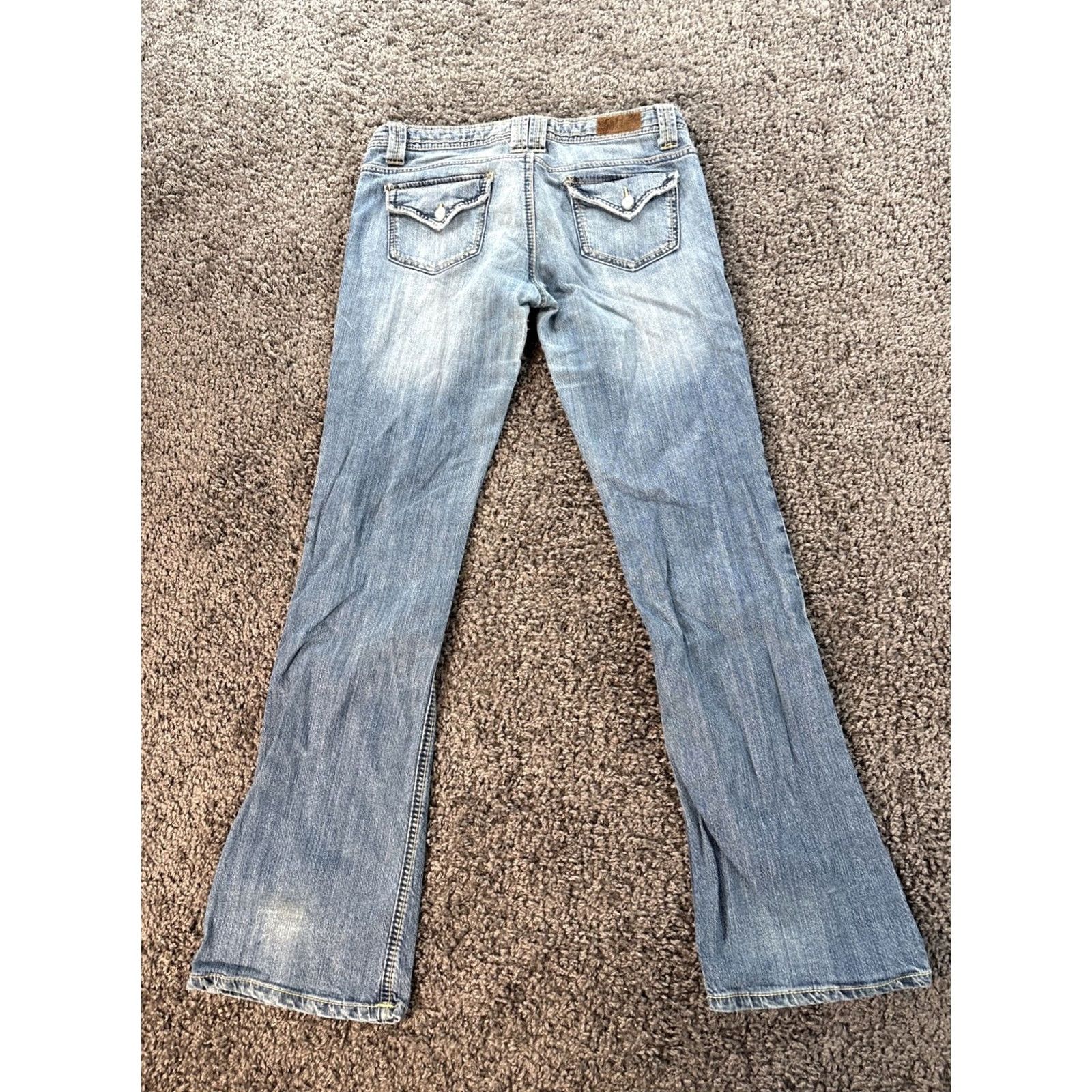 Vintage Vintage YMI Bootcut Jeans Women 32x32 Contrast Stitch Low Rise Front Flap Pocket Size 24" / US 00 / IT 34 - 8 Thumbnail