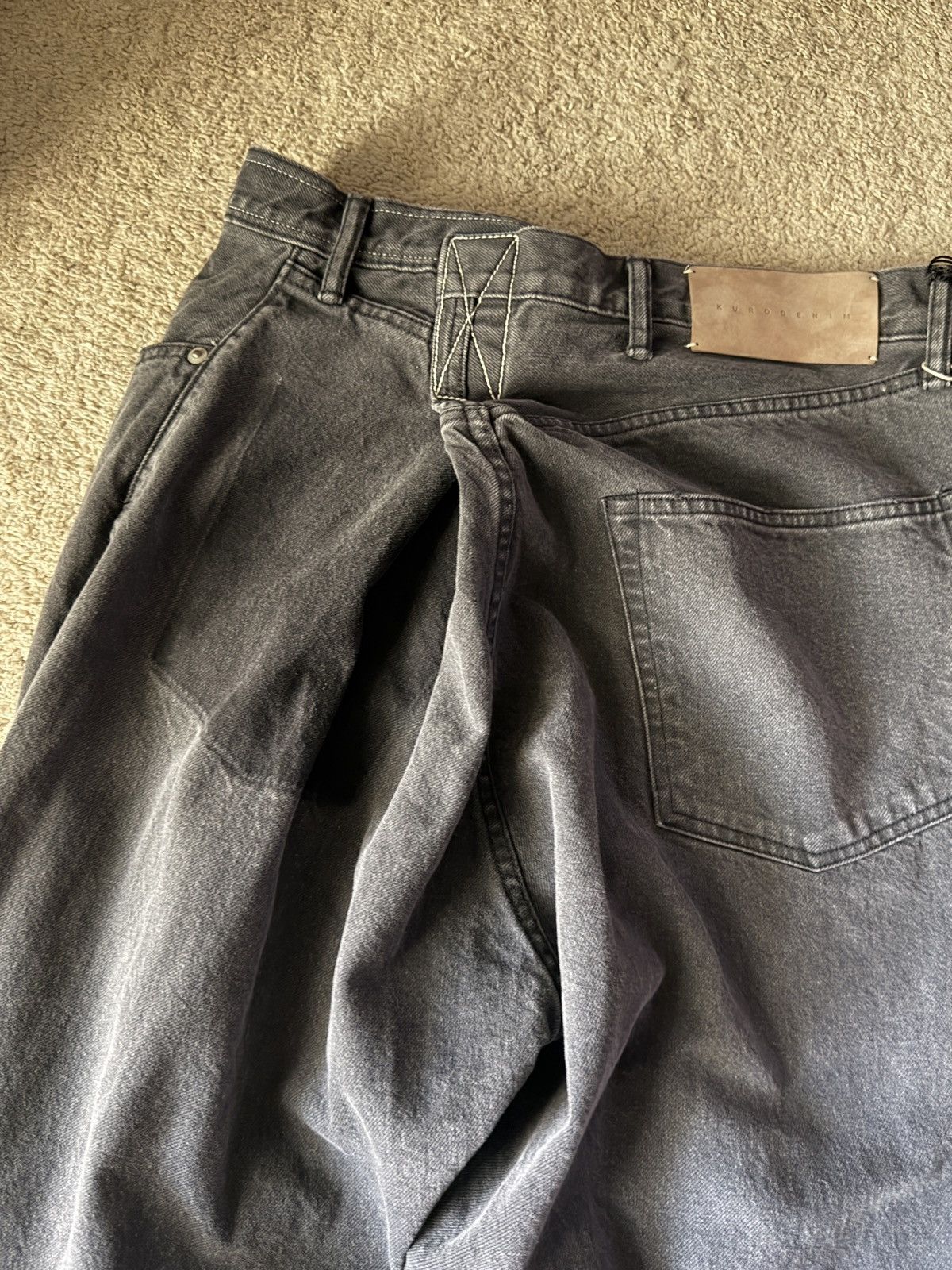 KURO KURO Crossed Black Jeans size 32 Size US 32 / EU 48 - 2 Thumbnail
