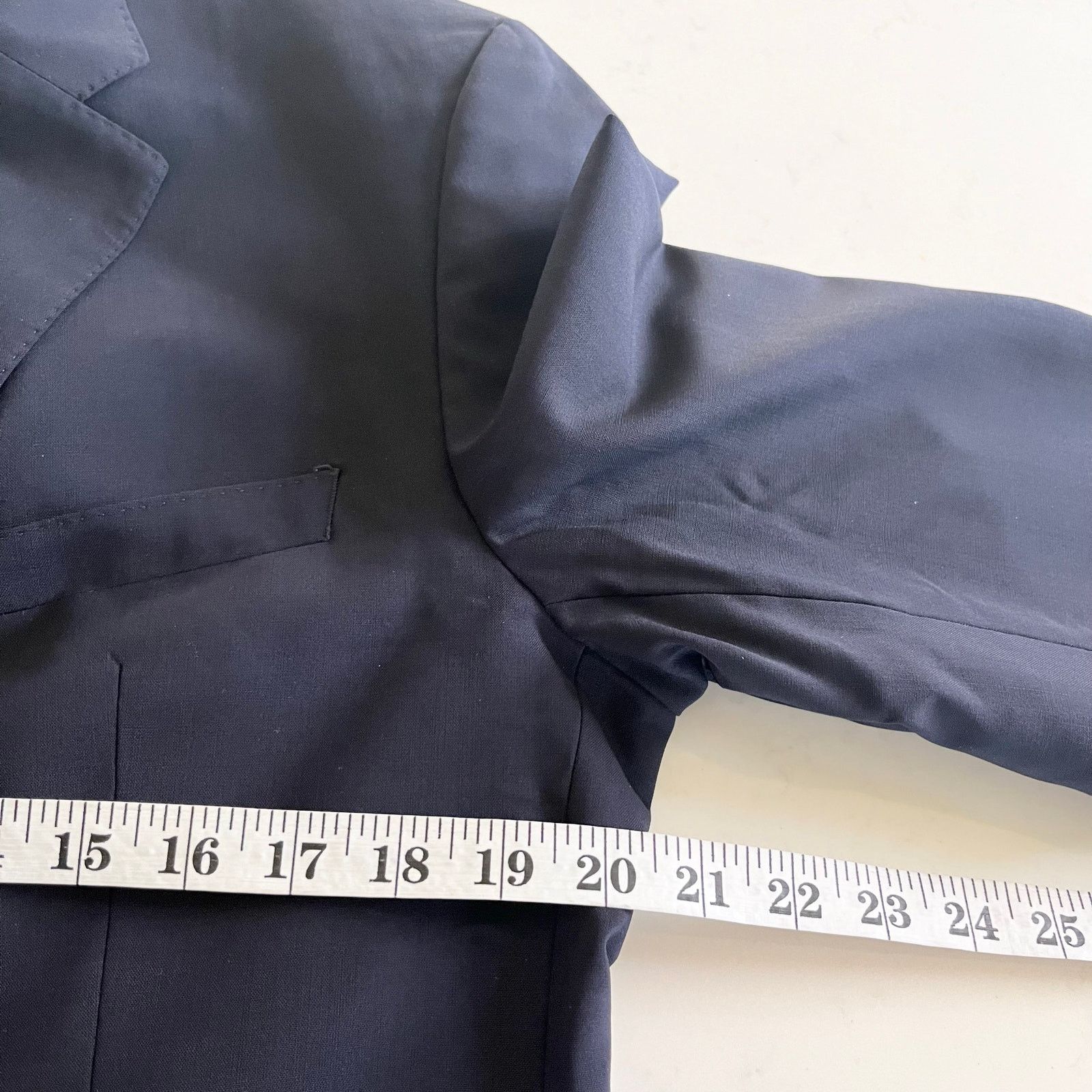 Hugo Boss BOSS Hugo Boss The Jam75/Sharp3 Blue Wool Blazer Jacket 40R Size 40R - 8 Thumbnail