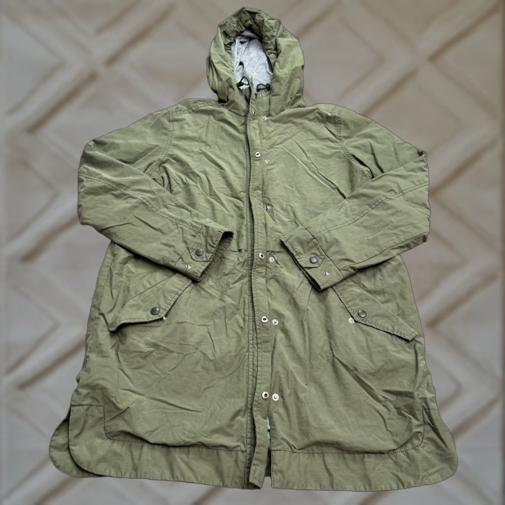 Old Navy Old Navy Anorak Hoodie Parka Jacket Women Small Olive Green Lined Casual Outdoor Size S / US 4 / IT 40 - 1 Thumbnail