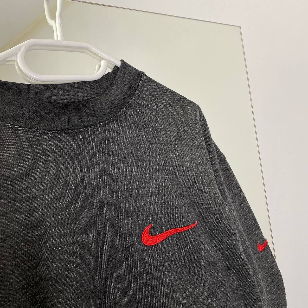 Nike 90s Vintage Nike Sweatshirt Swoosh Boxy Fit Size US XL / EU 56 / 4 - 3 Thumbnail
