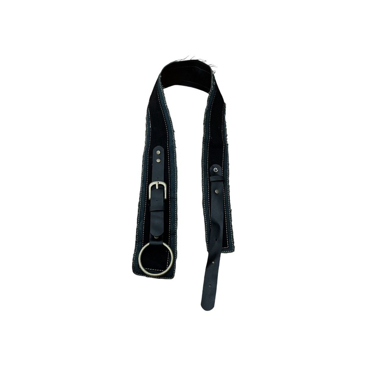 If Six Was Nine Black & distressed denim Voice of voice belt Size ONE SIZE - 1 Thumbnail