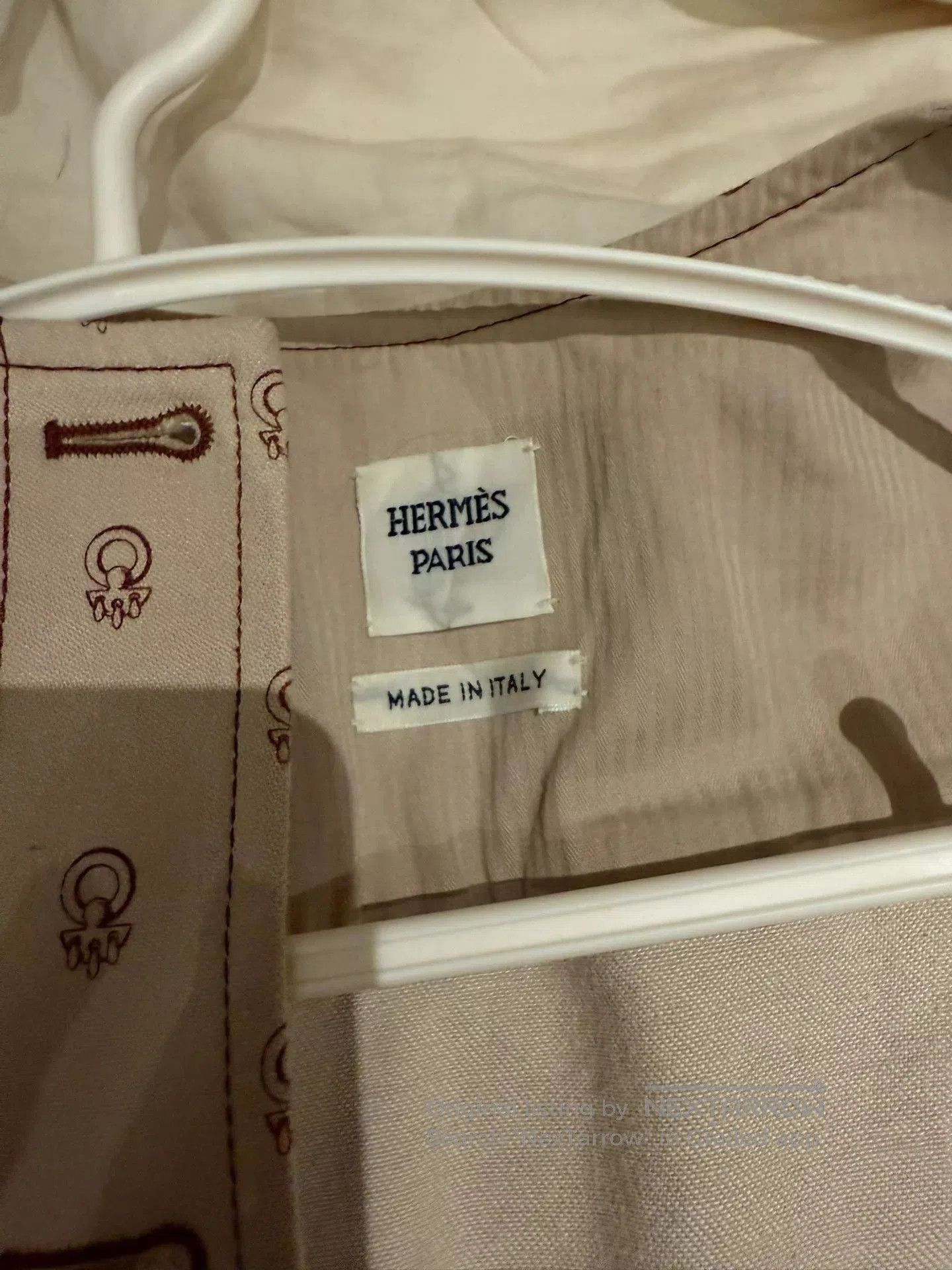 Hermes Hermes Beige Equestrian Denim Jacket. Size US XS / EU 42 / 0 - 6 Thumbnail
