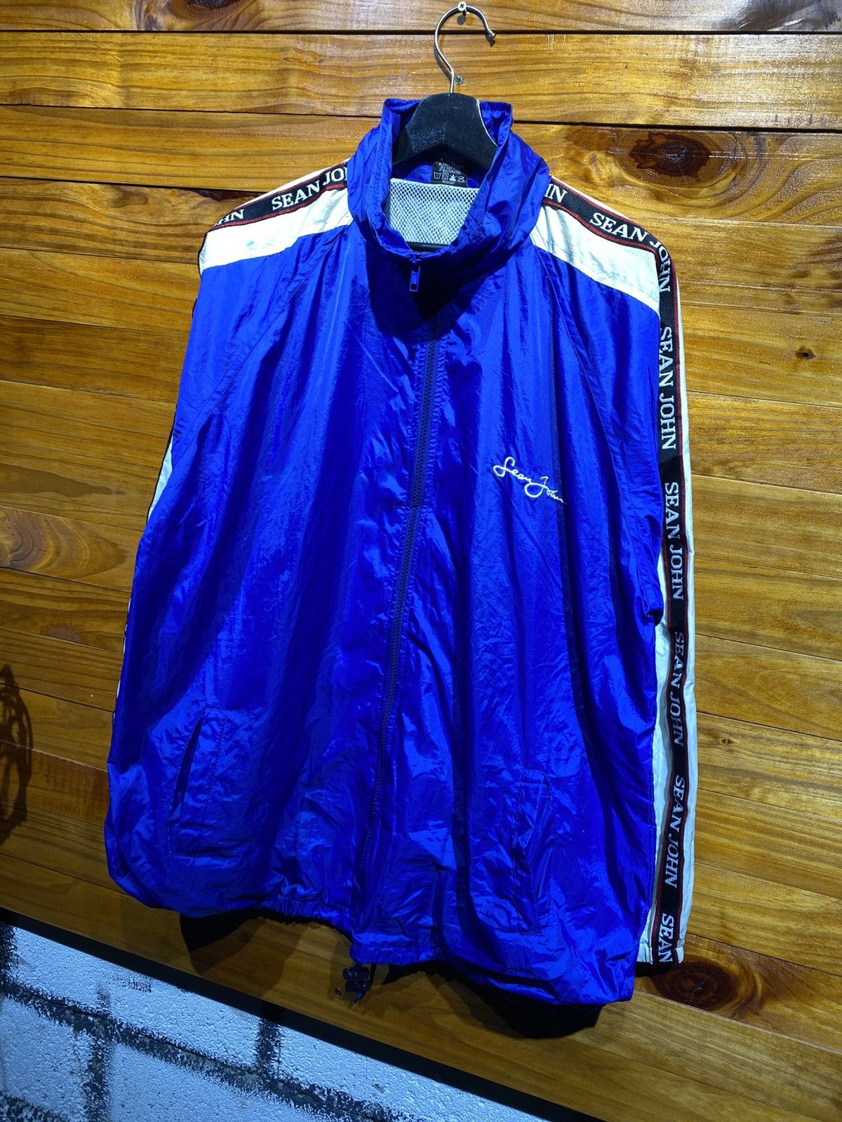 Sean John Vintage Sean John Blue Windbreaker Jacket Hip-Hop Streetwear Size US XL / EU 56 / 4 - 7 Thumbnail