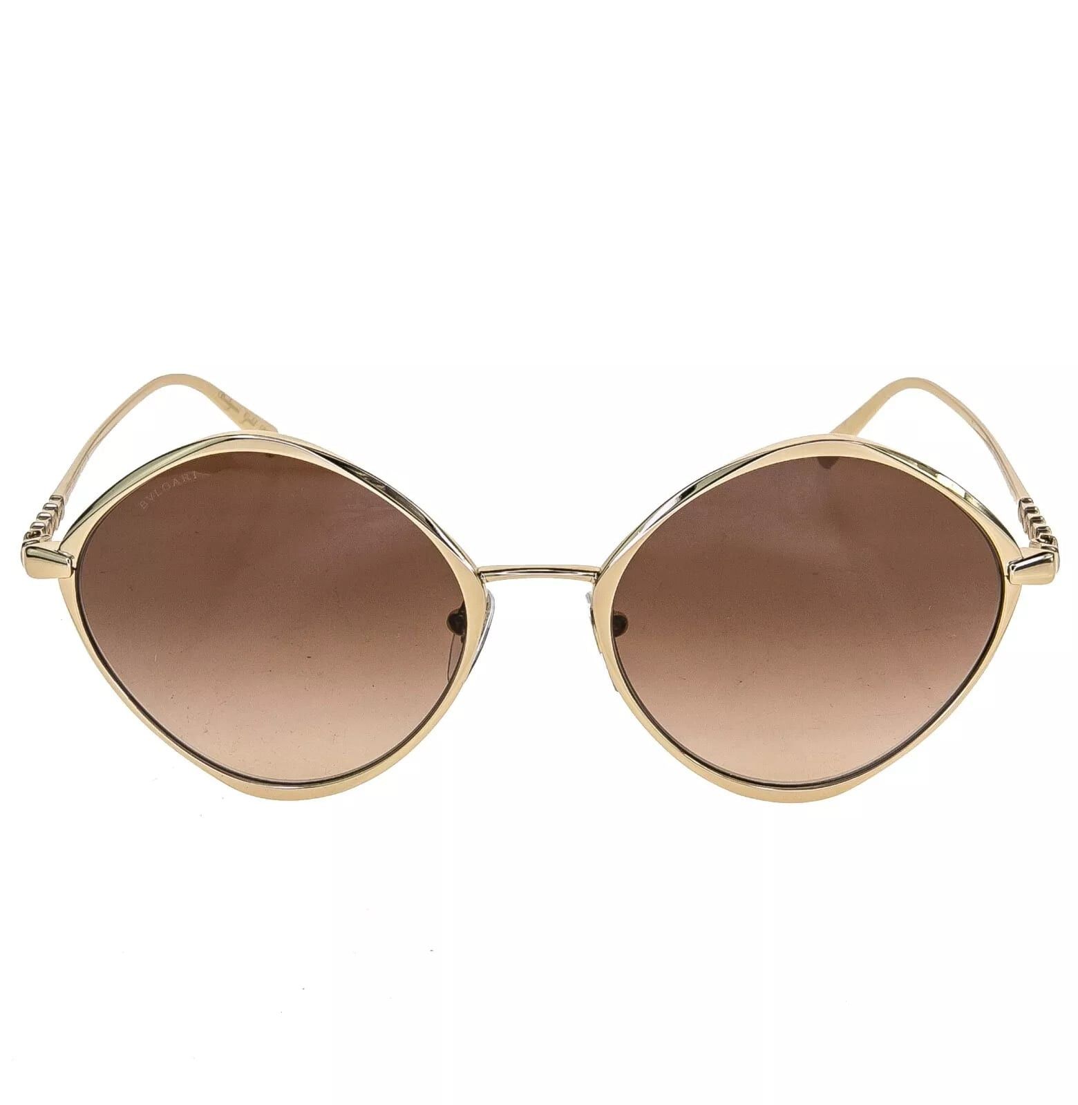 Bvlgari BVLGARI Le Gemme 6186 Brown Pale Gold Plated Round BV6186K Size ONE SIZE - 5 Thumbnail