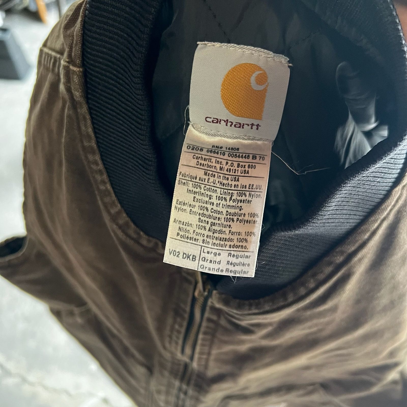 Carhartt × Vintage Carhartt V02 DKB brown work wear vest Size US L / EU 52-54 / 3 - 4 Thumbnail