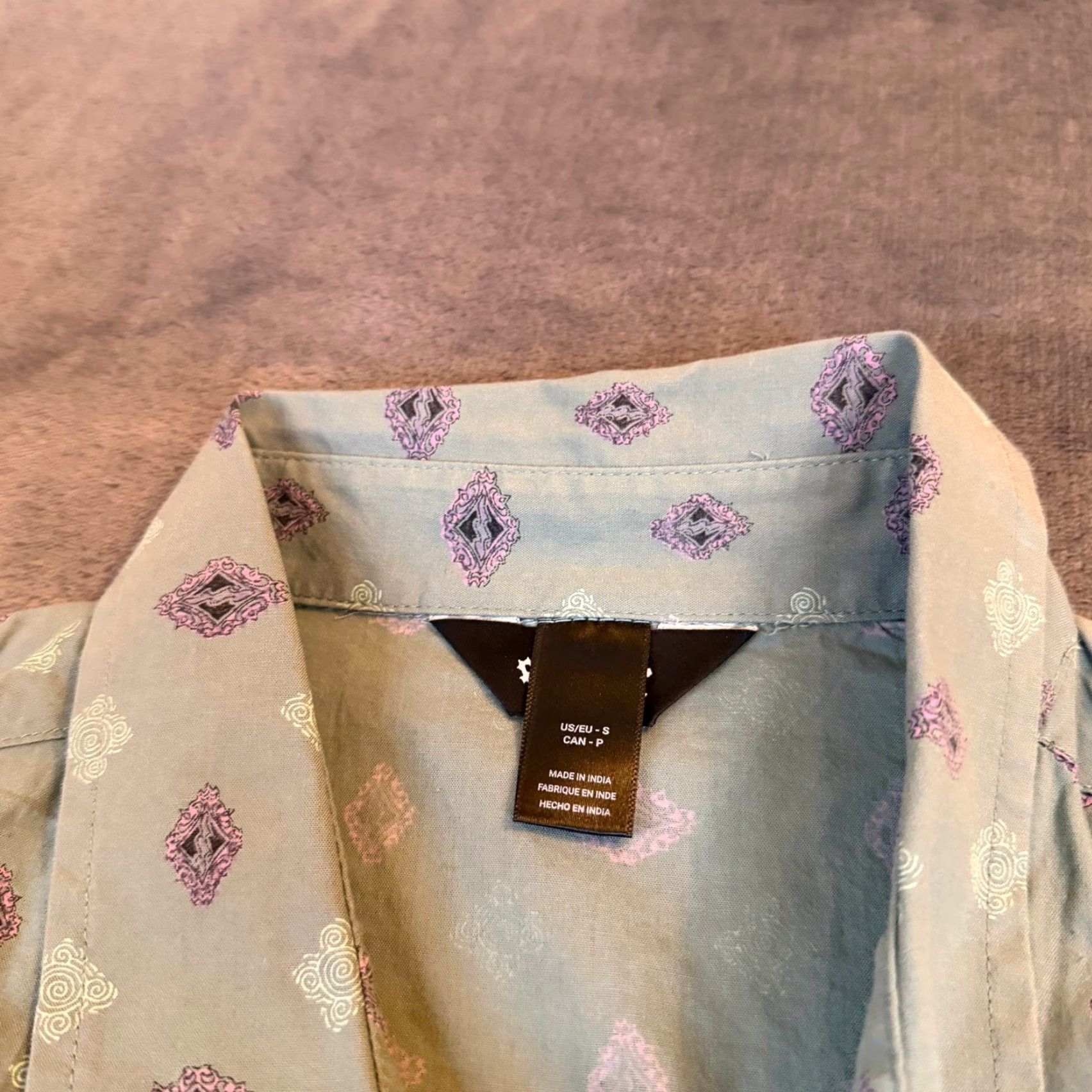 Billabong Billabong Chase SS Shirt Geometric Diamond Button Down Sage Green NWT Mens Small Size US S / EU 44-46 / 1 - 4 Thumbnail