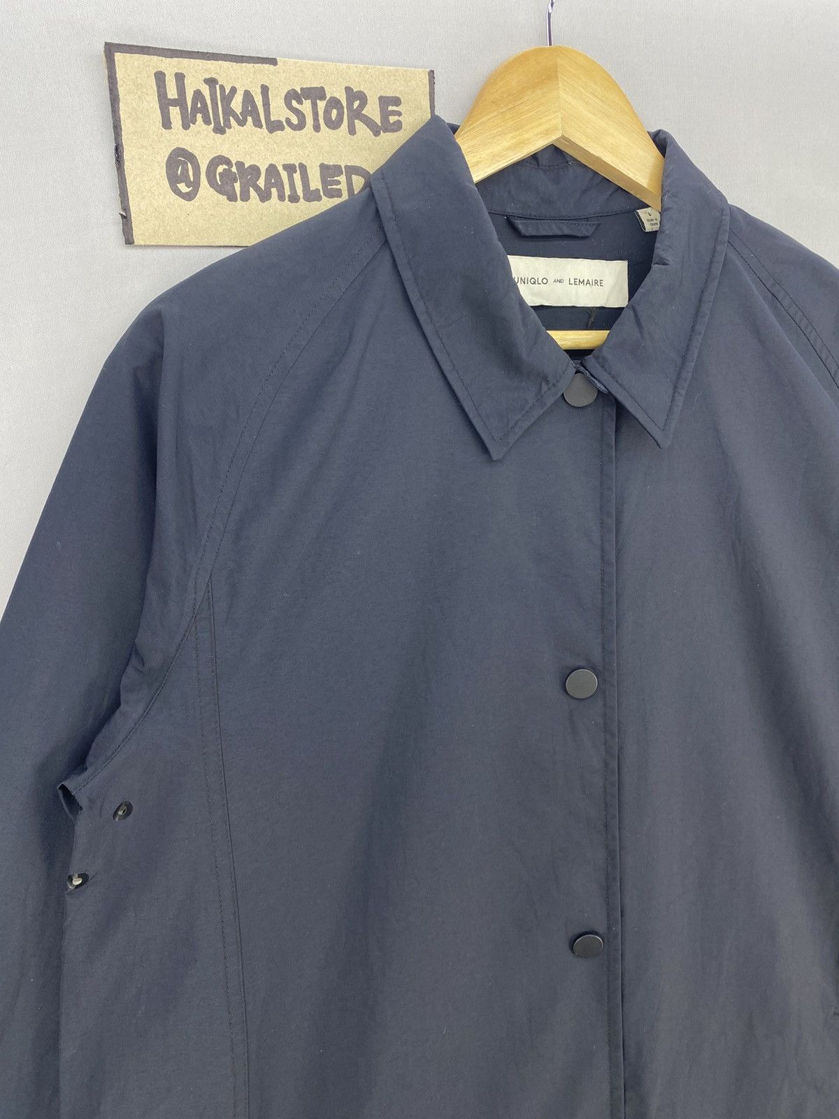 Japanese Brand Uniqlo And Lemaire Snap Button Long Jacket Size US M / EU 48-50 / 2 - 2 Thumbnail