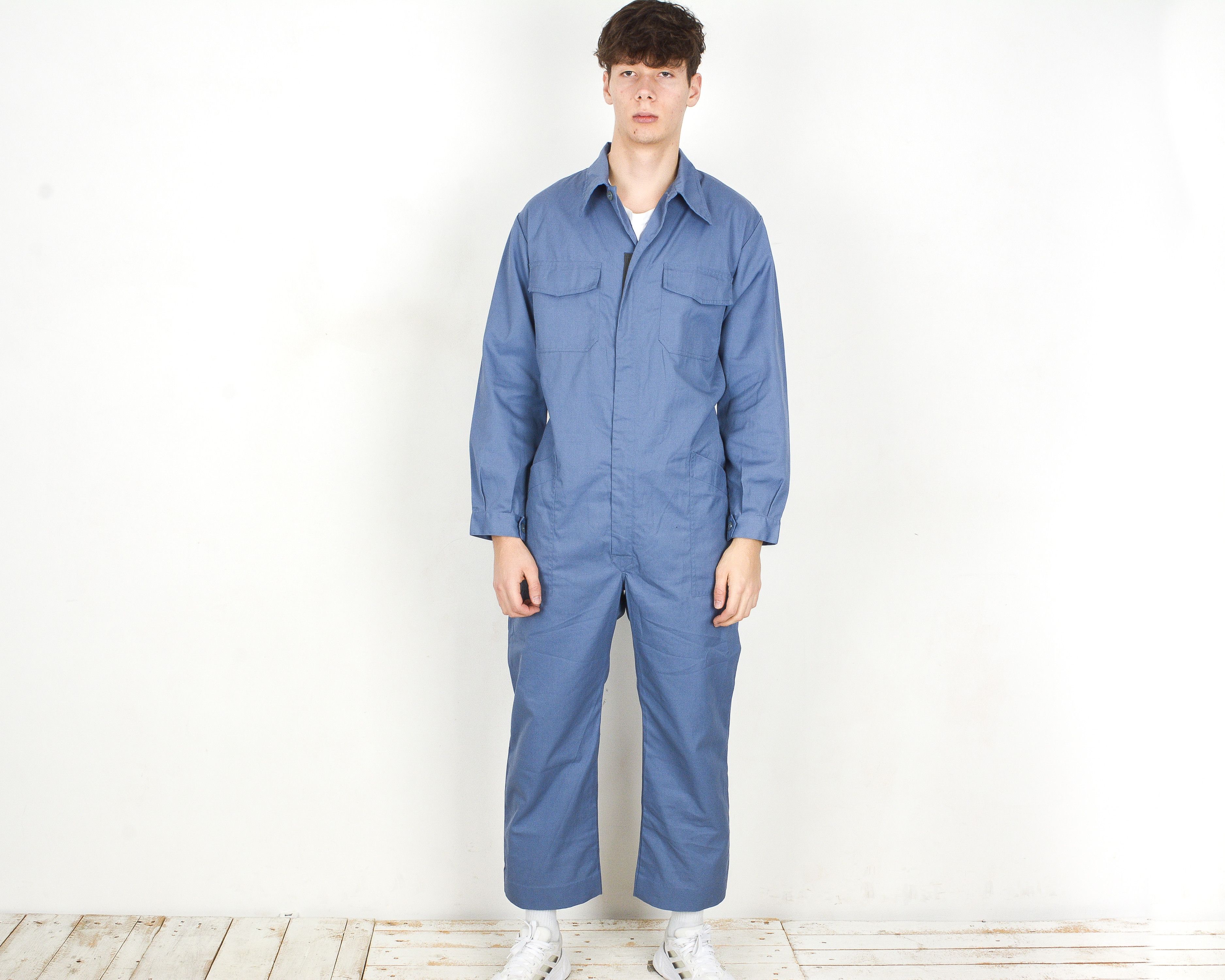 Vintage 1983 ECLAIR French Boilersuit Work Jumpsuit Overalls Utility Size US 36 / EU 52 - 1 Thumbnail