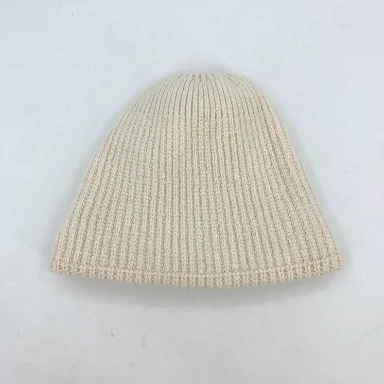 Prada Prada Beige Wool Knitted Beanie Hat -2505 Size ONE SIZE - 3 Thumbnail