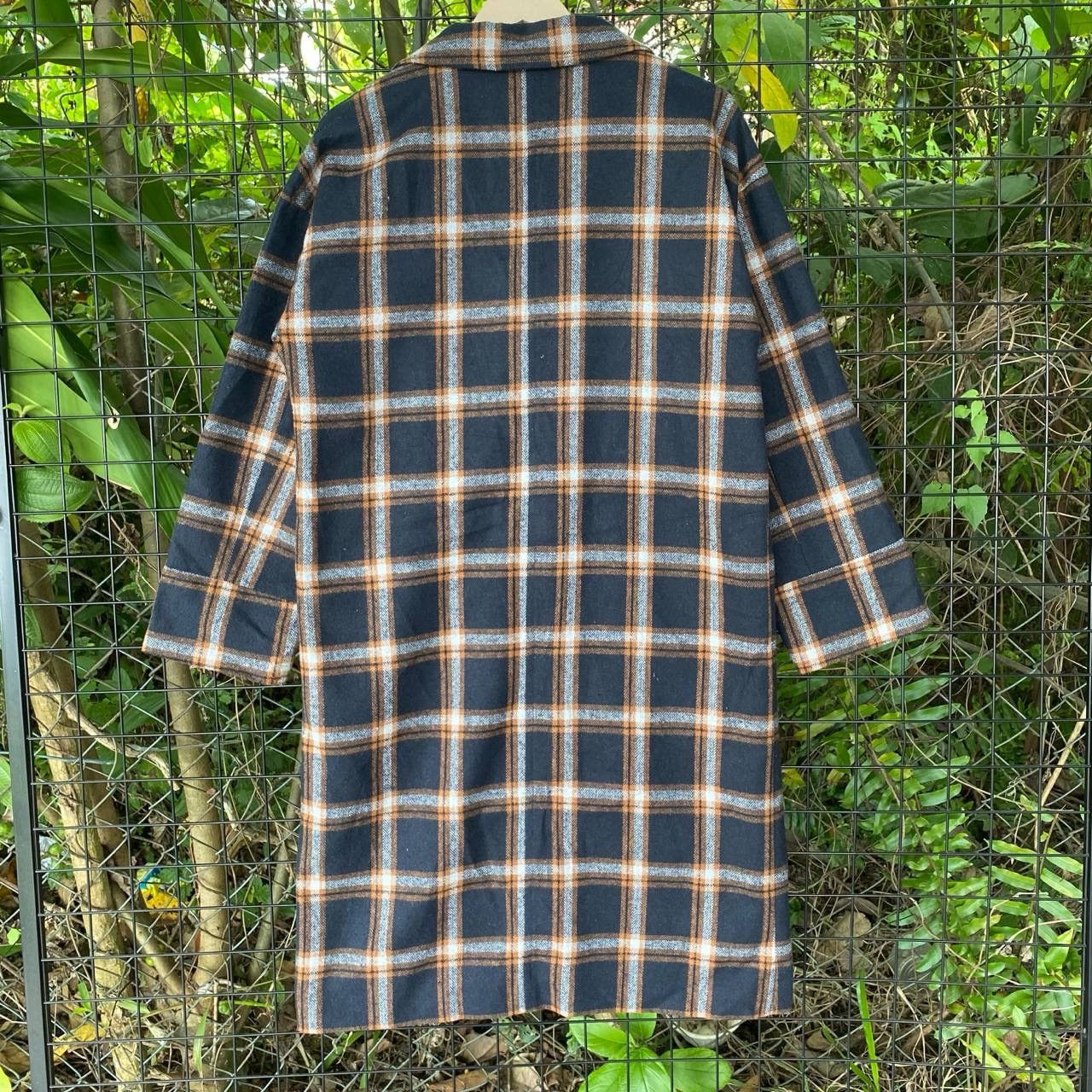 Japanese Brand Vtg Japan Checkered Board Long Coat Free Size Size US L / EU 52-54 / 3 - 8 Thumbnail