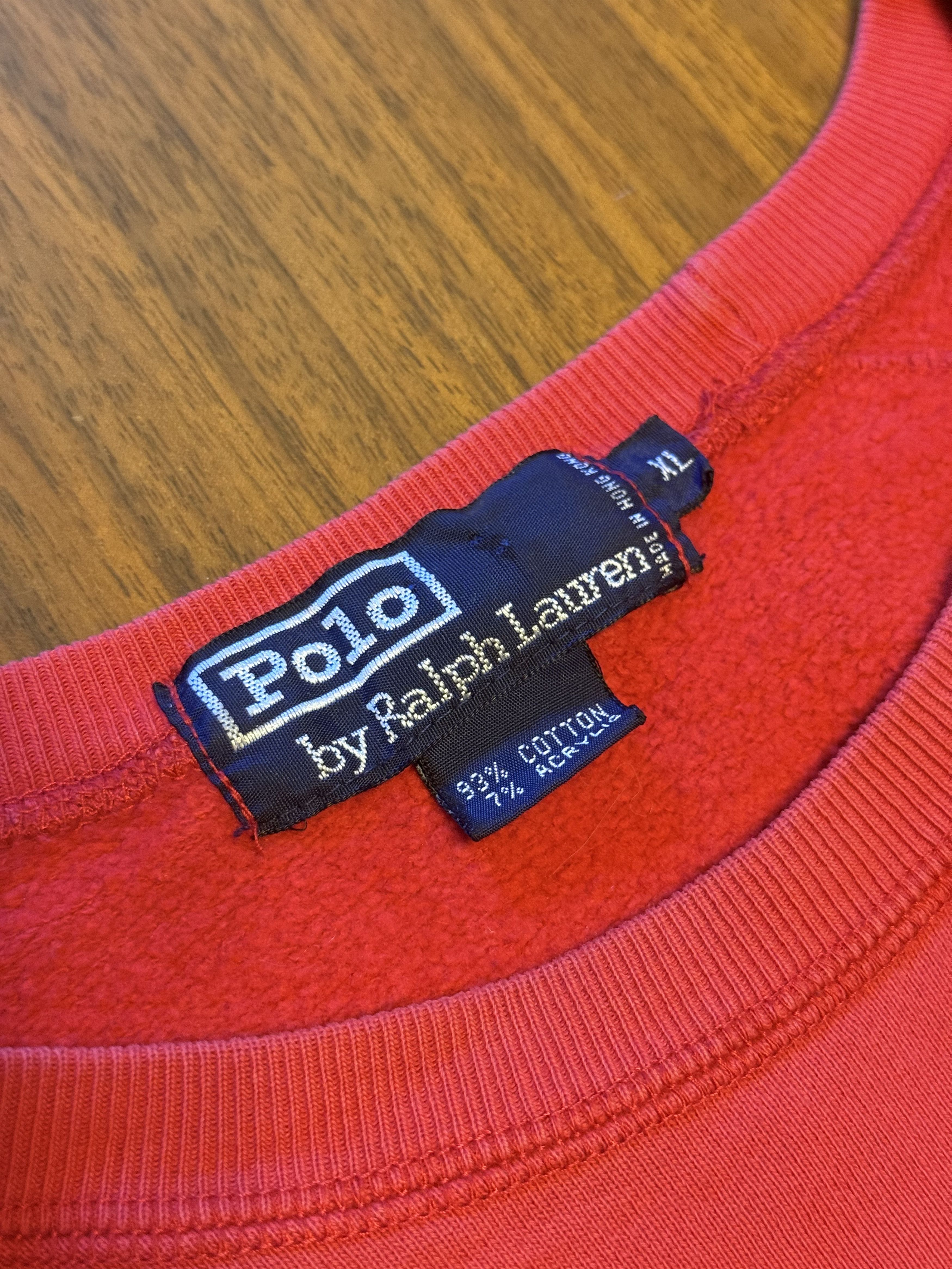 Polo Ralph Lauren Polo Red Crewneck Size US XL / EU 56 / 4 - 2 Thumbnail
