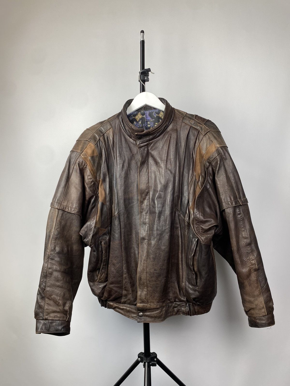 Vintage Vintage 90s Leather Biker Jacket Style Maison Margiela Size US M / EU 48-50 / 2 - 1 Thumbnail