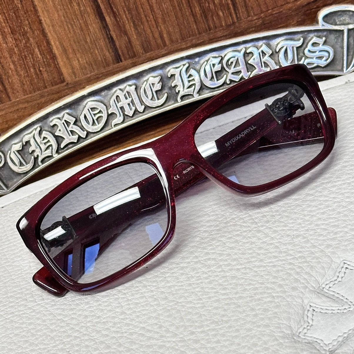 image of Chrome Hearts Mydixadryll Sunglasses in Red, Men's