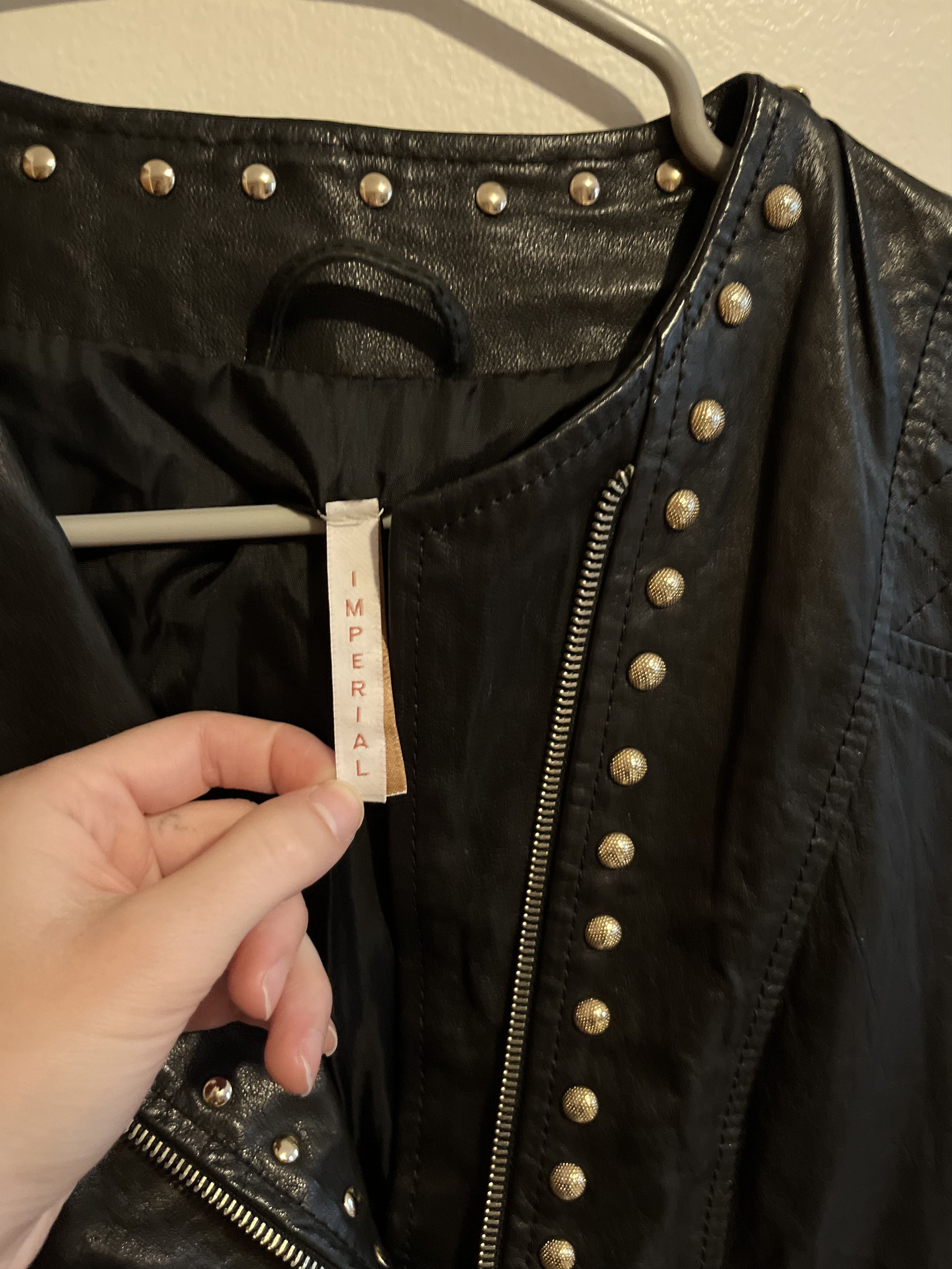Imperial Imperial studded leather jacket Size M / US 6-8 / IT 42-44 - 2 Thumbnail