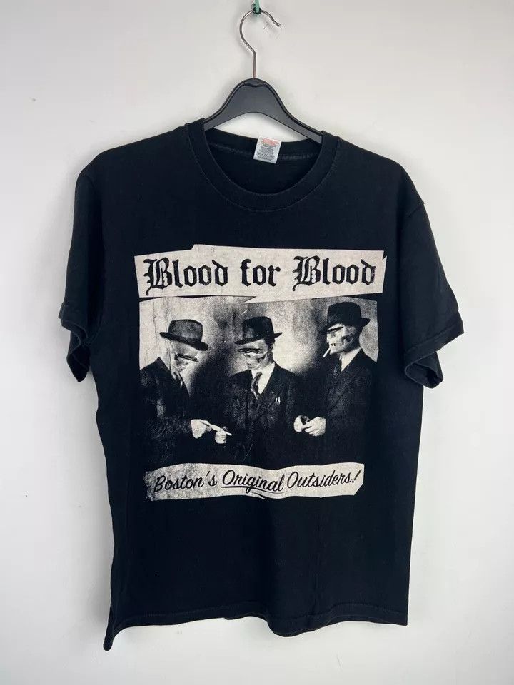 Vintage RARE 90s Vintage Boston Band BLOOD for BLOOD hardcore Size US M / EU 48-50 / 2 - 7 Thumbnail