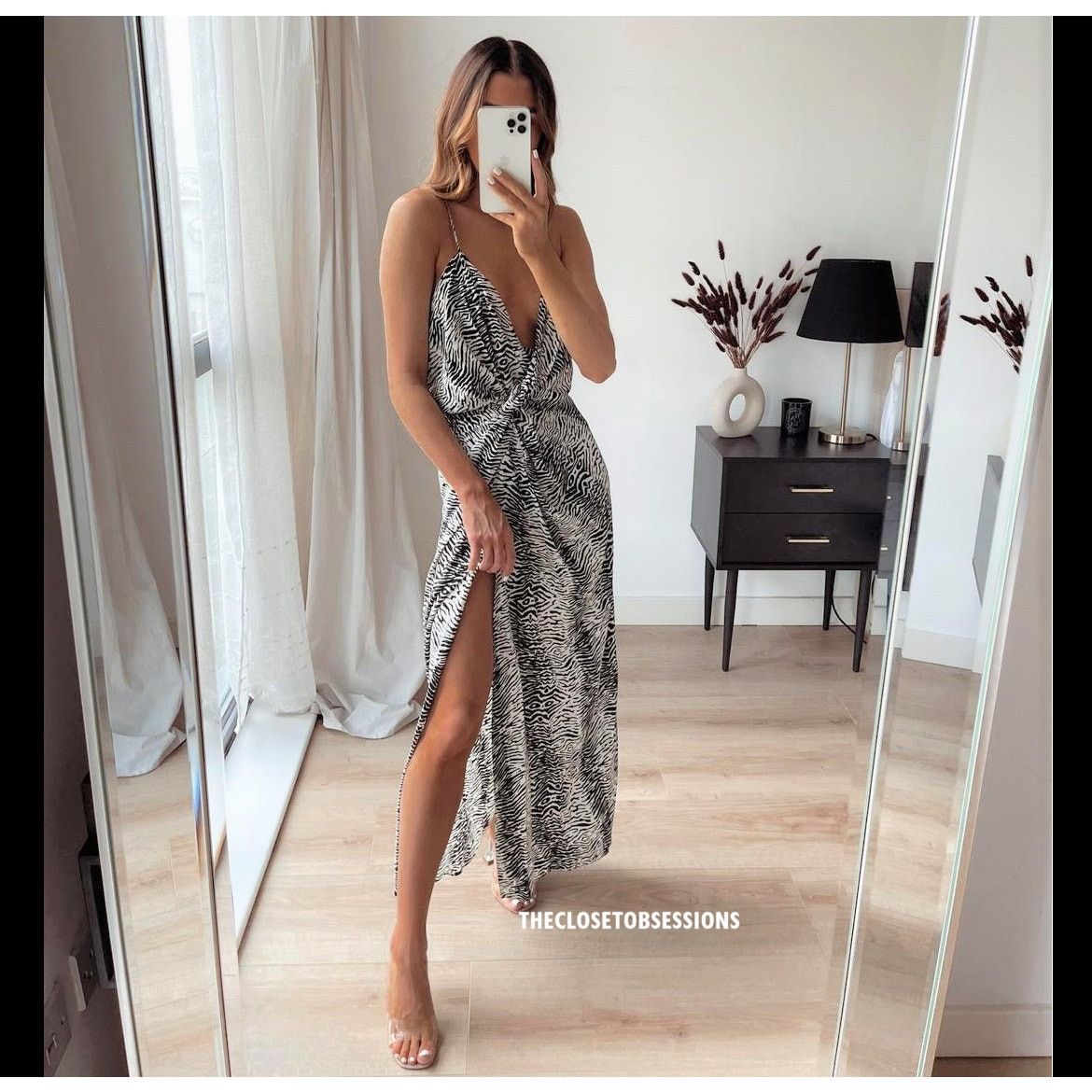 Zara ZARA Ruched Zebra Print Maxi Dress NWT Size XL / US 12-14 / IT 48-50 - 14 Thumbnail