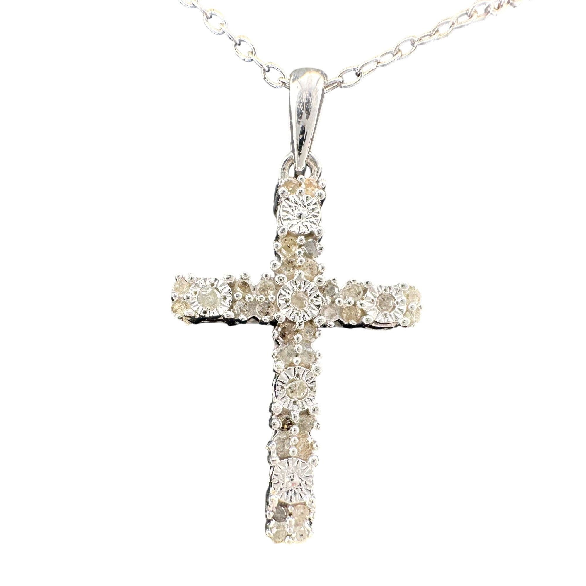Other Beautiful Diamond Cross Necklace Size ONE SIZE - 12 Thumbnail