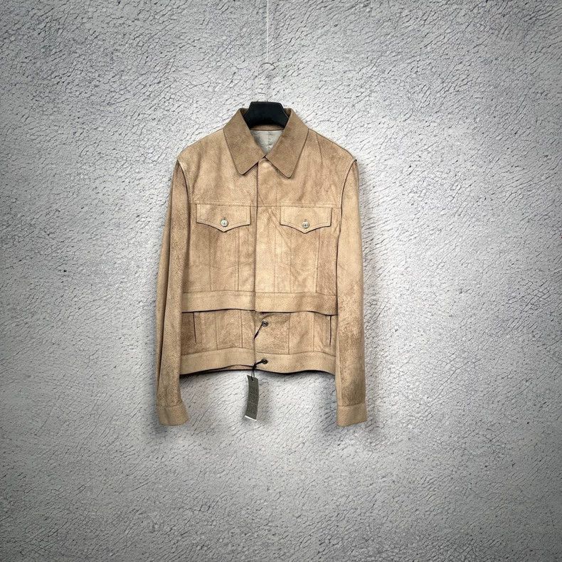 Dior DiorShow Khaki Angola Lambskin Pilot Jacket Leather Jacket Size US M / EU 48-50 / 2 - 1 Thumbnail