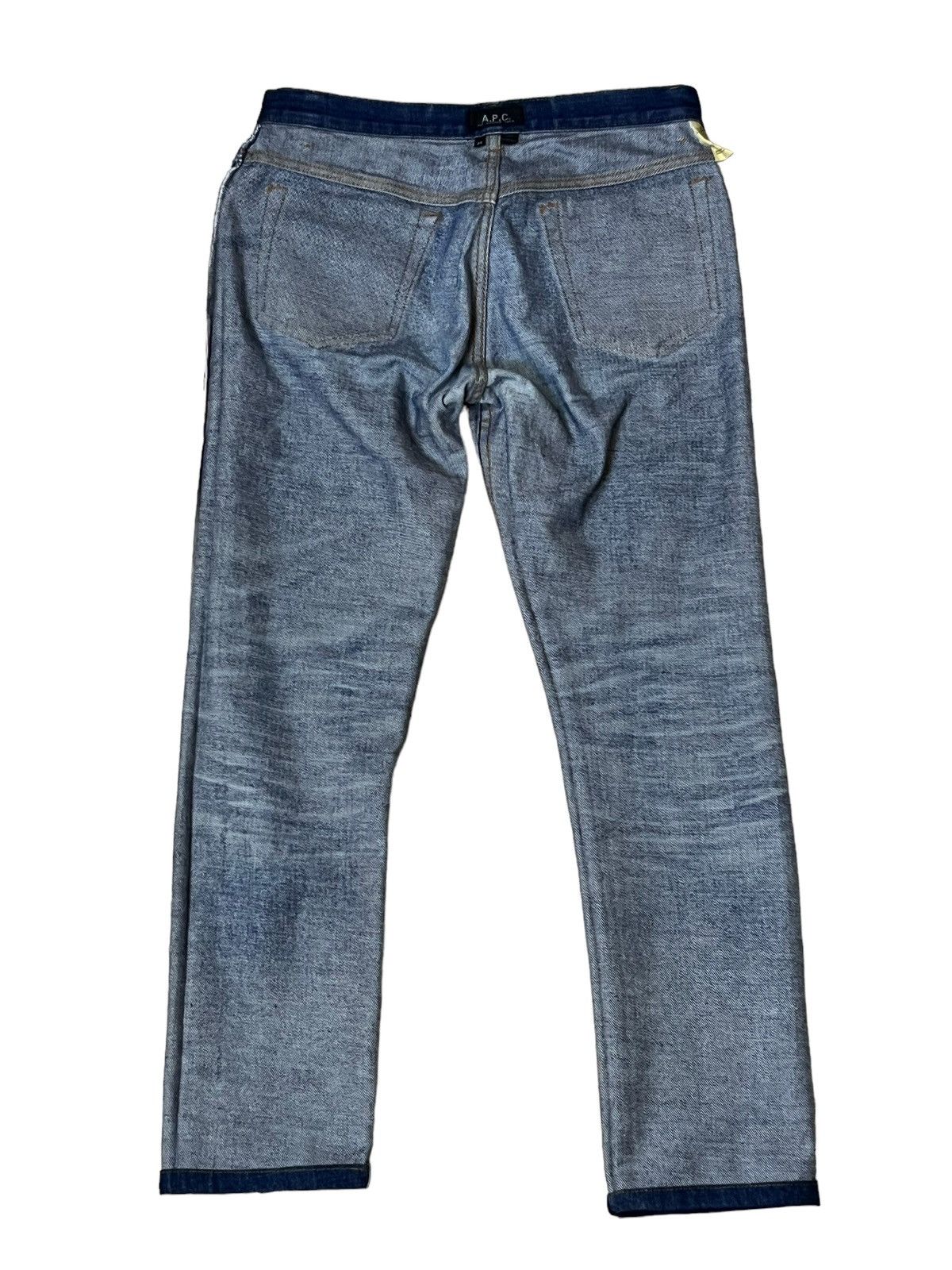 A.P.C. A.P.C RUE MADAME PARIS JEAN BUTTON REDLINE SELVEDGE JEANS Size US 30 / EU 46 - 4 Thumbnail