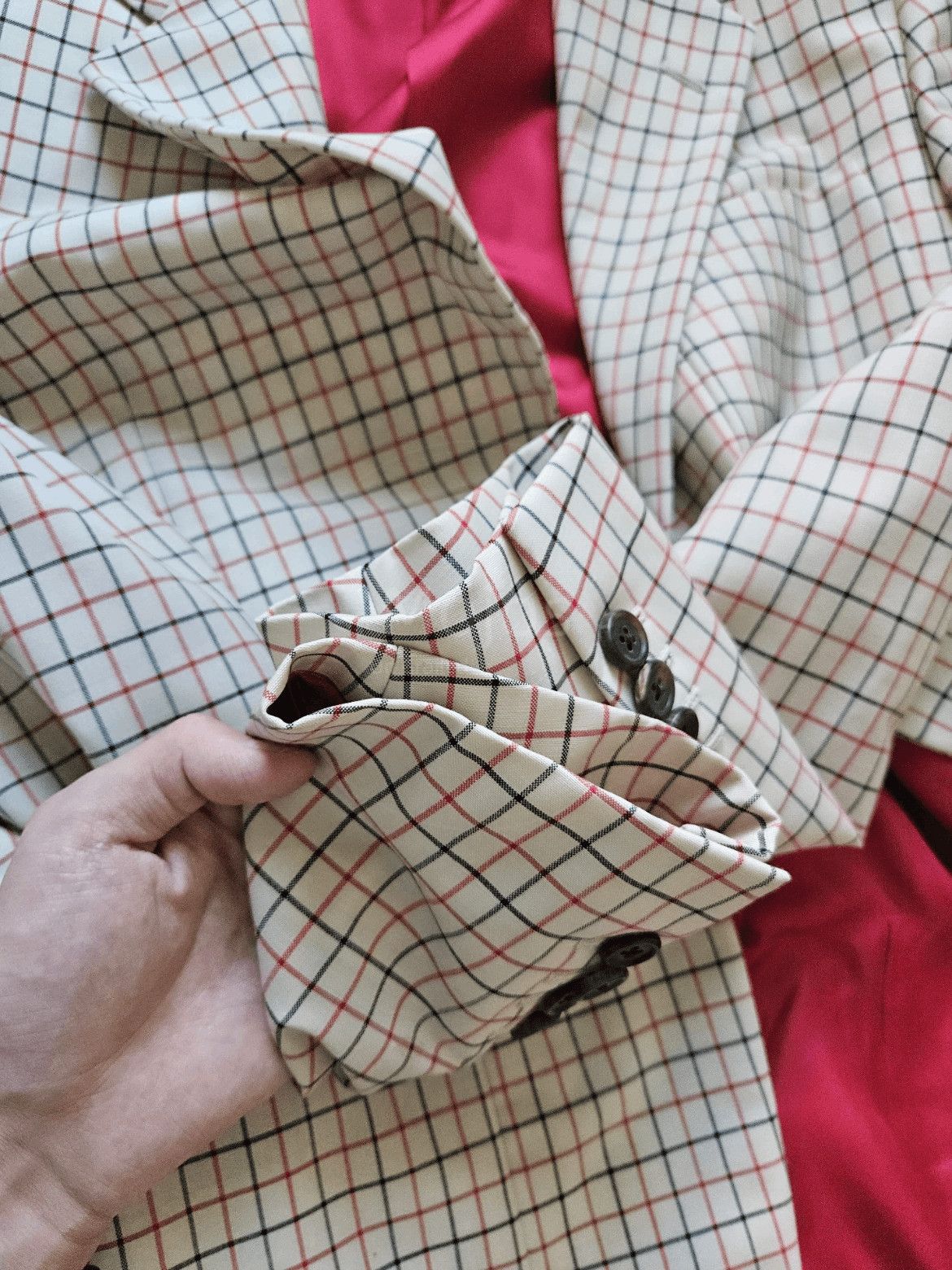 Prada Sz 44 Prada Plaid Blazer Jacket-2508 Size US S / EU 44-46 / 1 - 4 Thumbnail