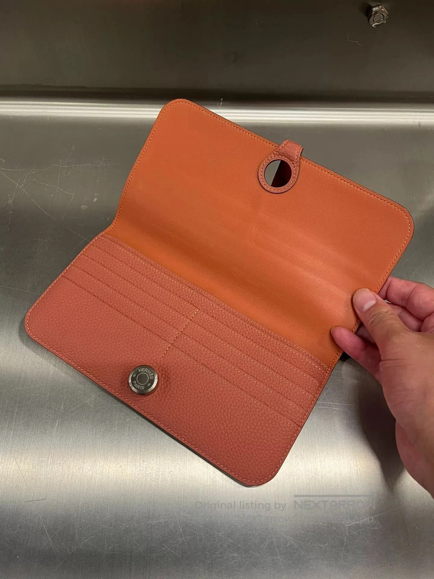 Hermes Hermès Orange Women's Wallet. Size ONE SIZE - 4 Thumbnail