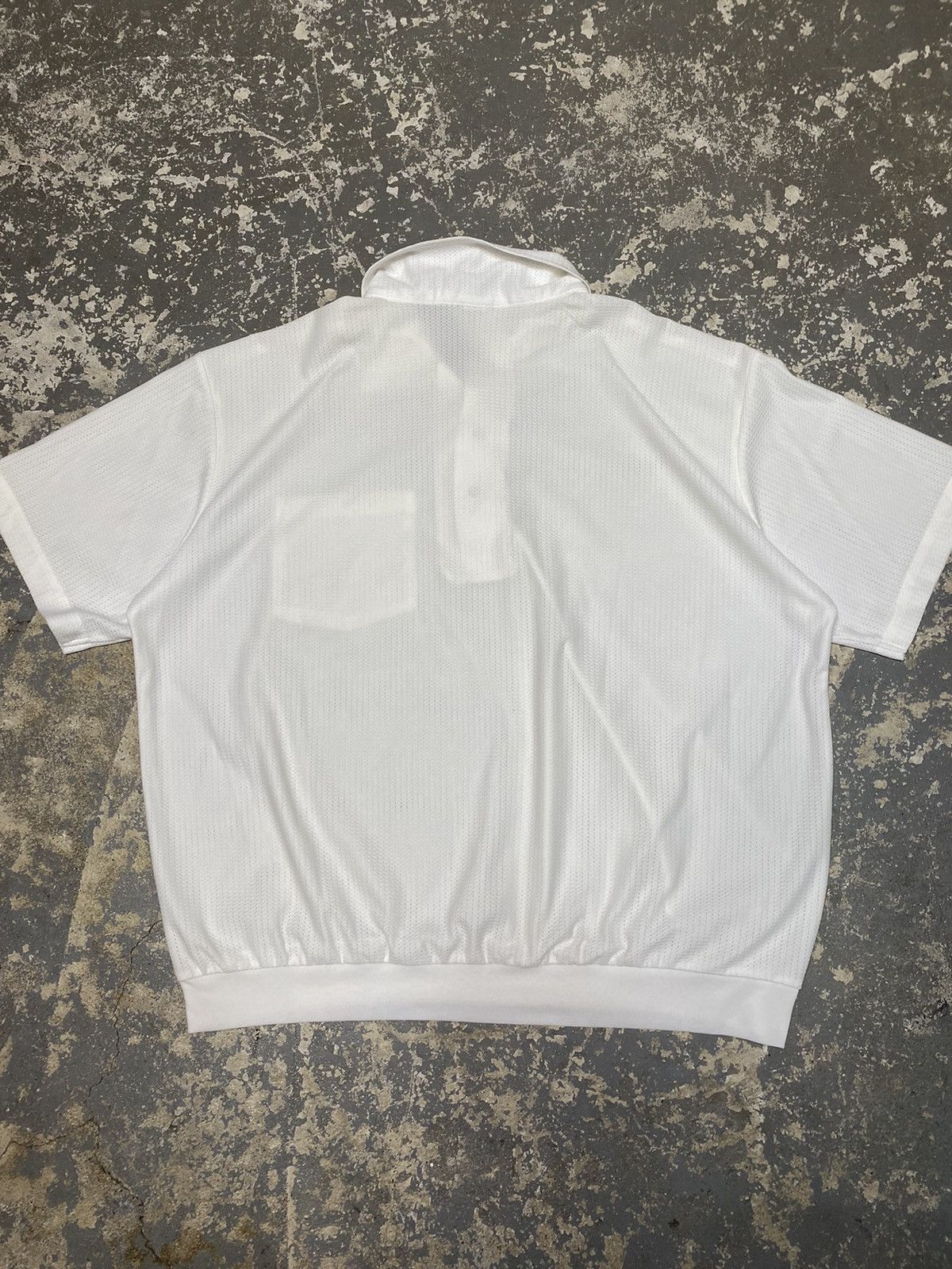 Haband × Vintage Vintage Haband White Summer Mesh Polo Tshirt Size US L / EU 52-54 / 3 - 8 Thumbnail
