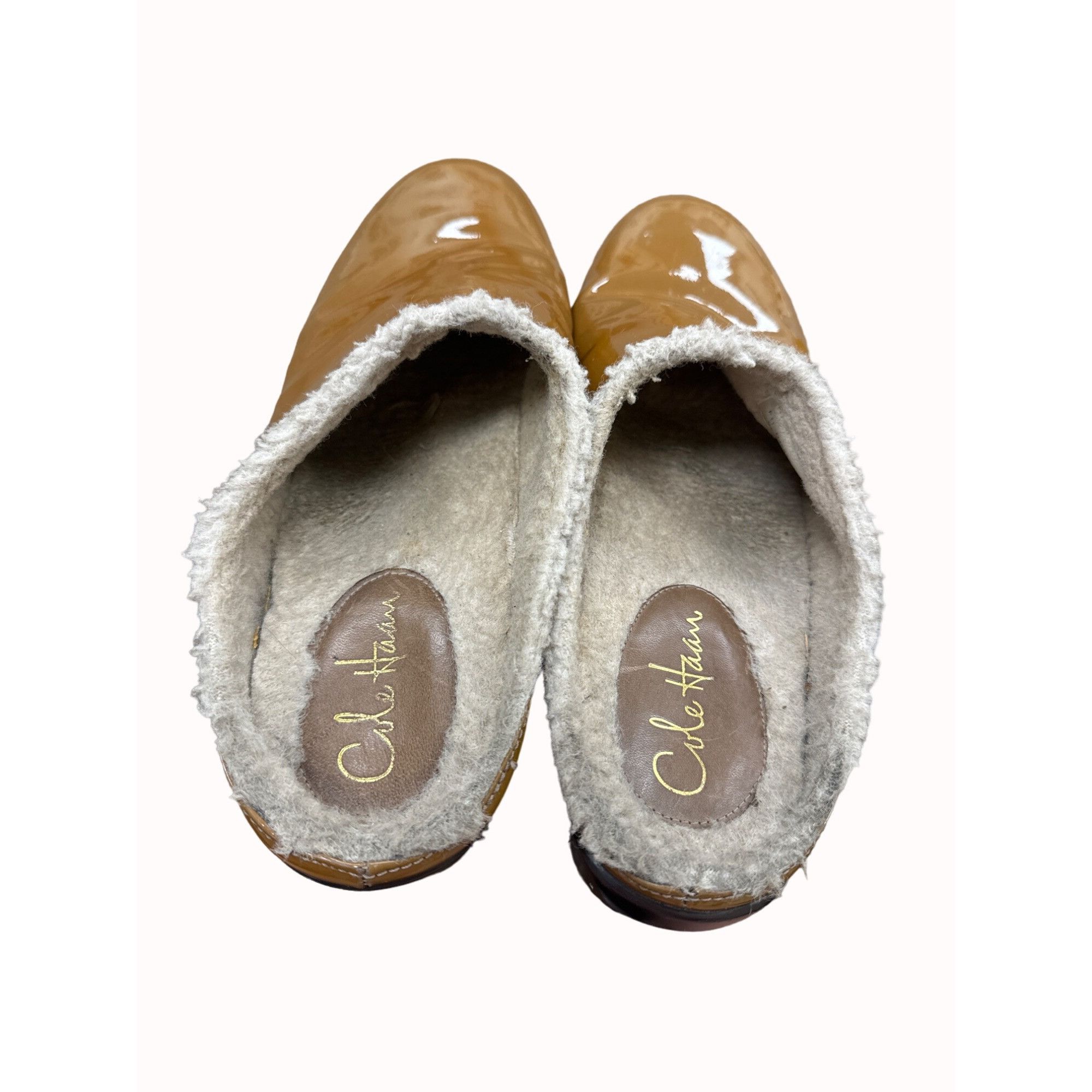 Cole Haan Cole Haan women’s brown patent leather lined slip clogs sho Size US 10 / IT 40 - 8 Thumbnail