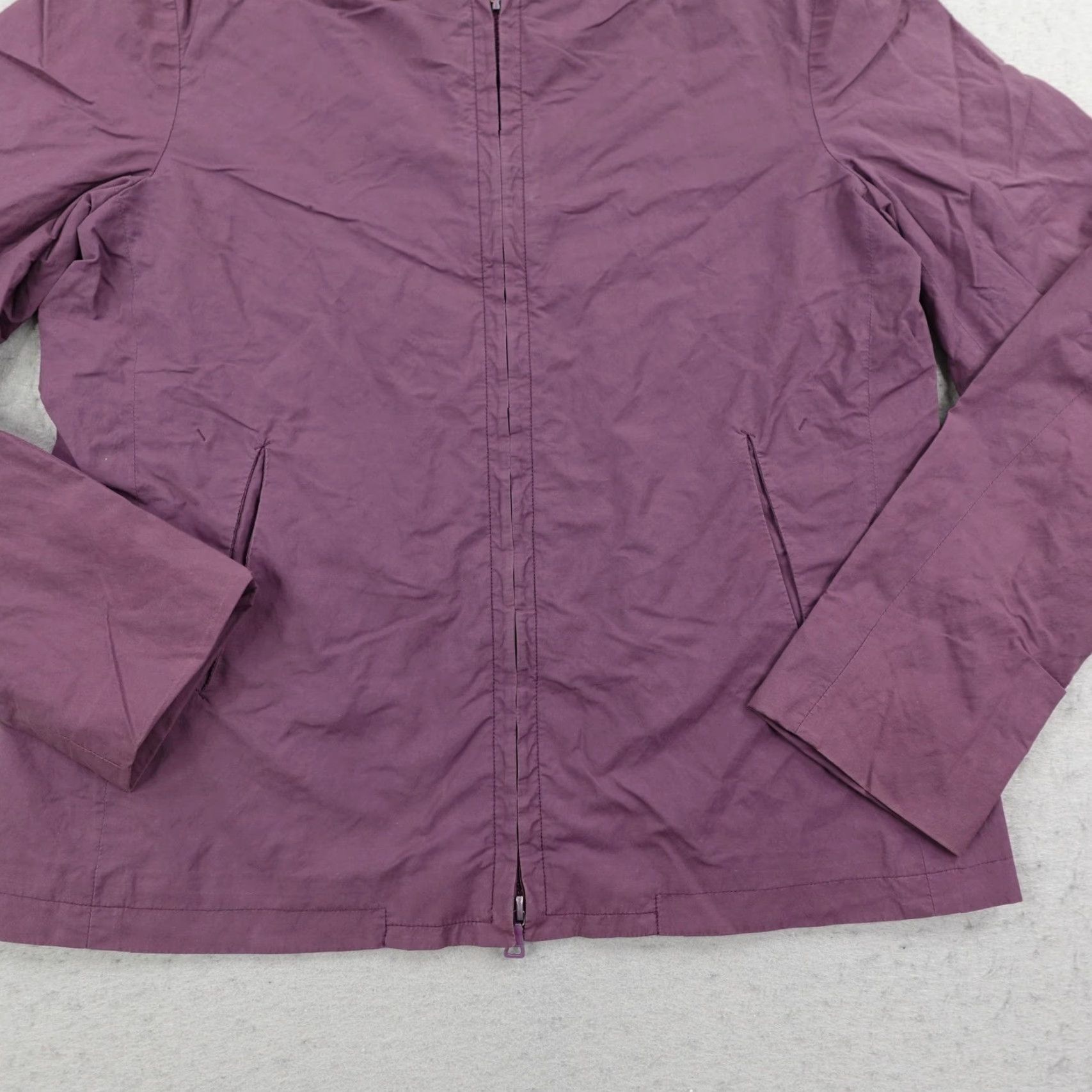Jil Sander Jil Sander Jacket Womens 40 Purple bomber coat lined full zip flex lightweight | Zip Size S / US 4 / IT 40 - 3 Thumbnail
