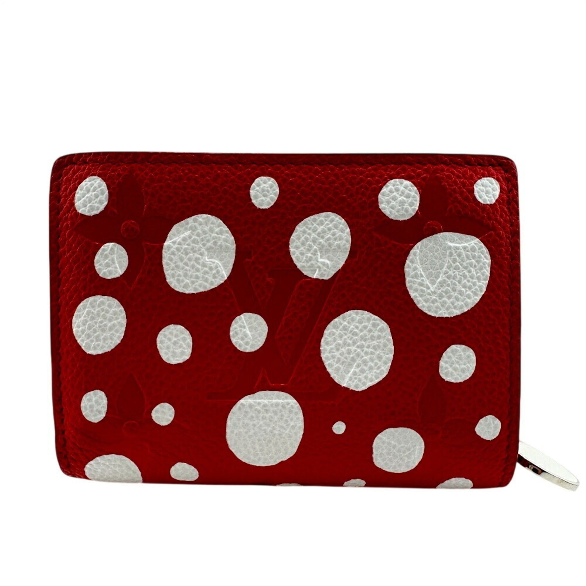 Louis Vuitton LOUIS VUITTON M82103 LV×YK Portefeuillek Yayoi Kusama Collaboration Polka Dot Monogram Empreinte Bifold Wallet Red Women's Size ONE SIZE - 1 Thumbnail