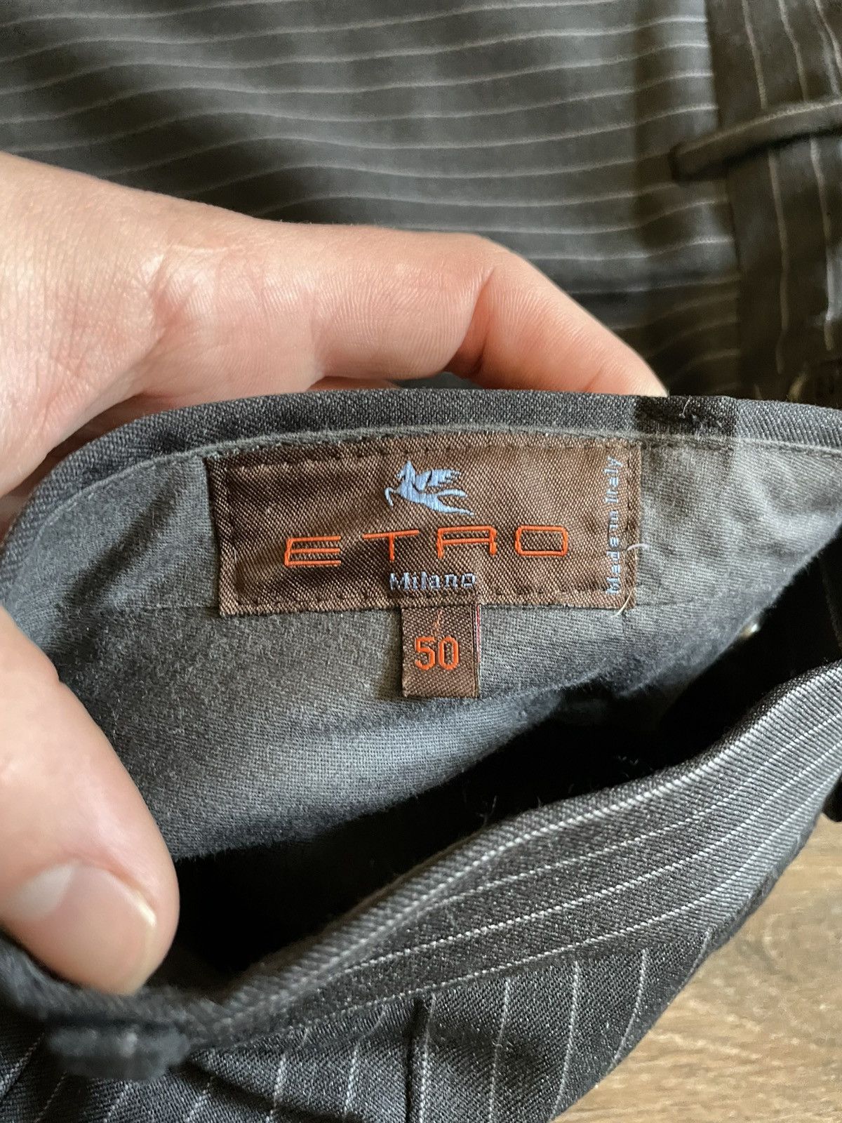 Etro Etro Mens Suit 100% Wool Size 50R Size 50R - 14 Thumbnail
