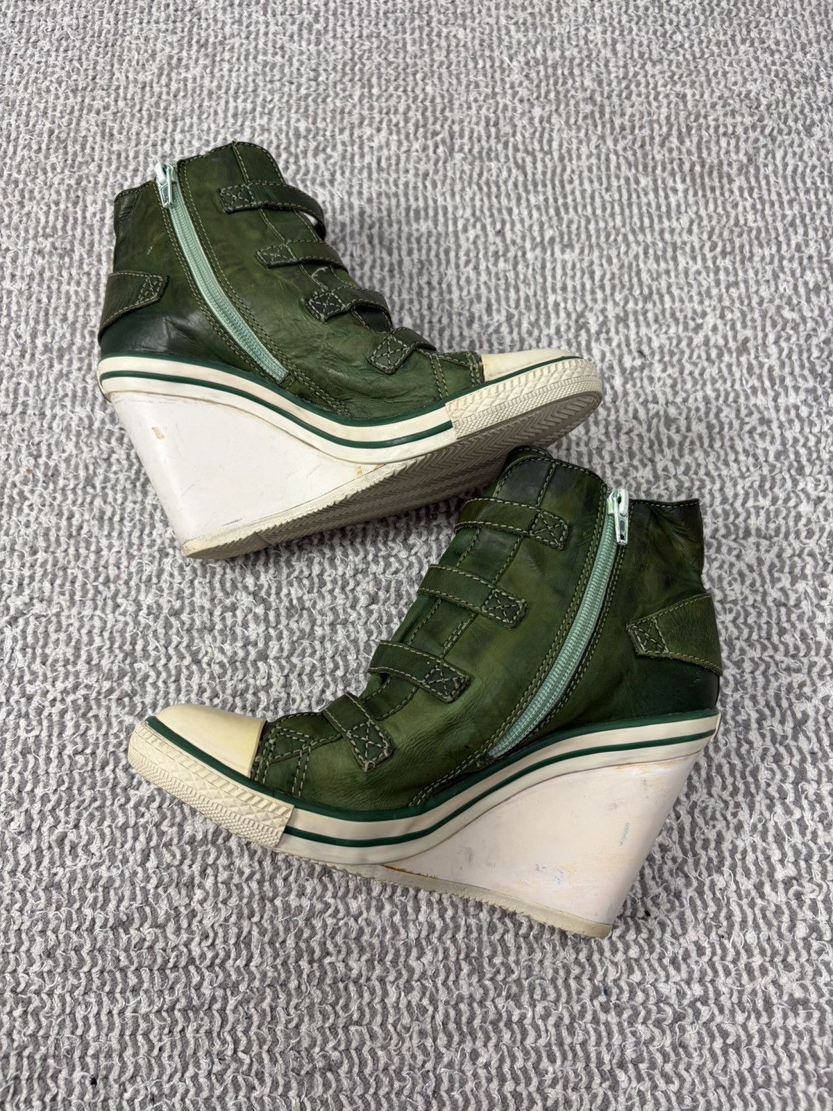 ASH Ash Wedge Genial Buckled Leather Size 37 Size US 7 / IT 37 - 4 Thumbnail