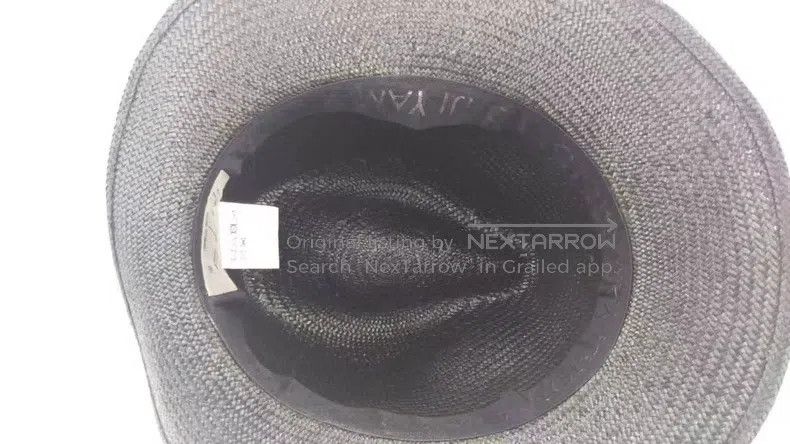 Yohji Yamamoto Yohji Yamamoto Dark Panama Hat Size ONE SIZE - 5 Thumbnail