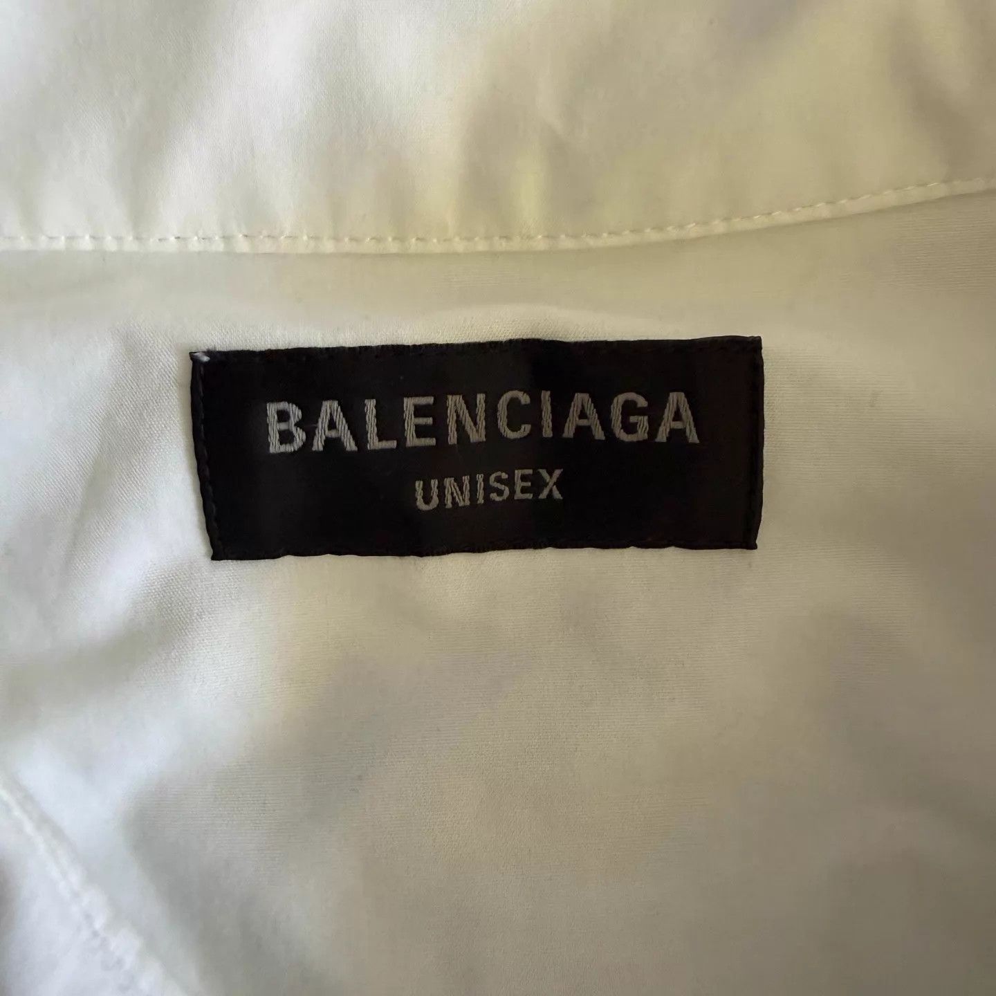 Balenciaga Balenciaga SS24 White Logo Embroidered Collar 1 Shirt Size US S / EU 44-46 / 1 - 3 Thumbnail