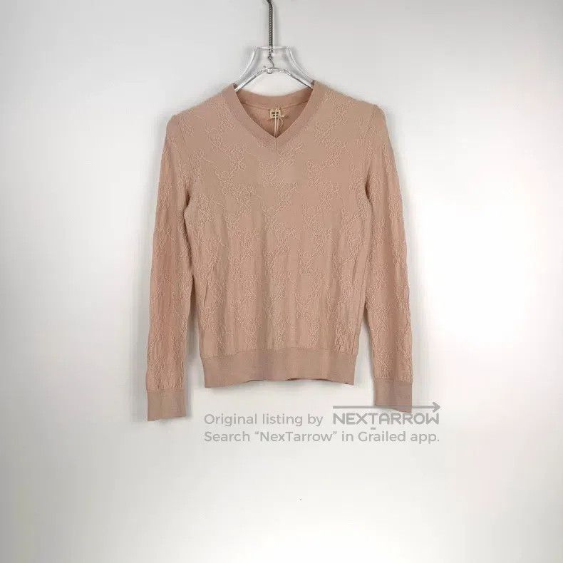 Hermes Hermes Light pink cashmere and silk sweater Size XS / US 0-2 / IT 36-38 - 3 Thumbnail