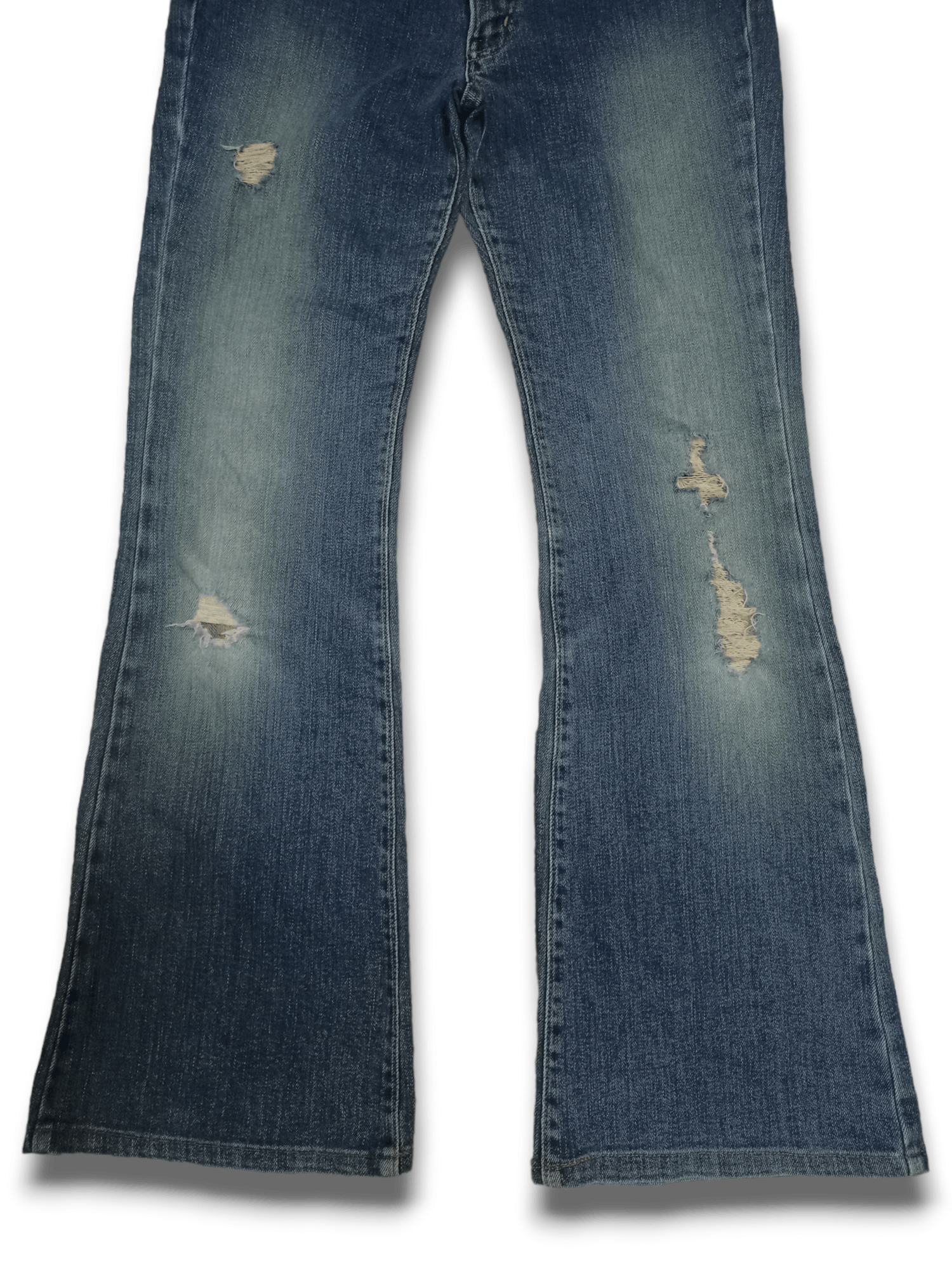 Japanese Brand Vintage Japanese Brand Distressed Bootcut Flare Jeans Size US 28 / EU 44 - 7 Thumbnail