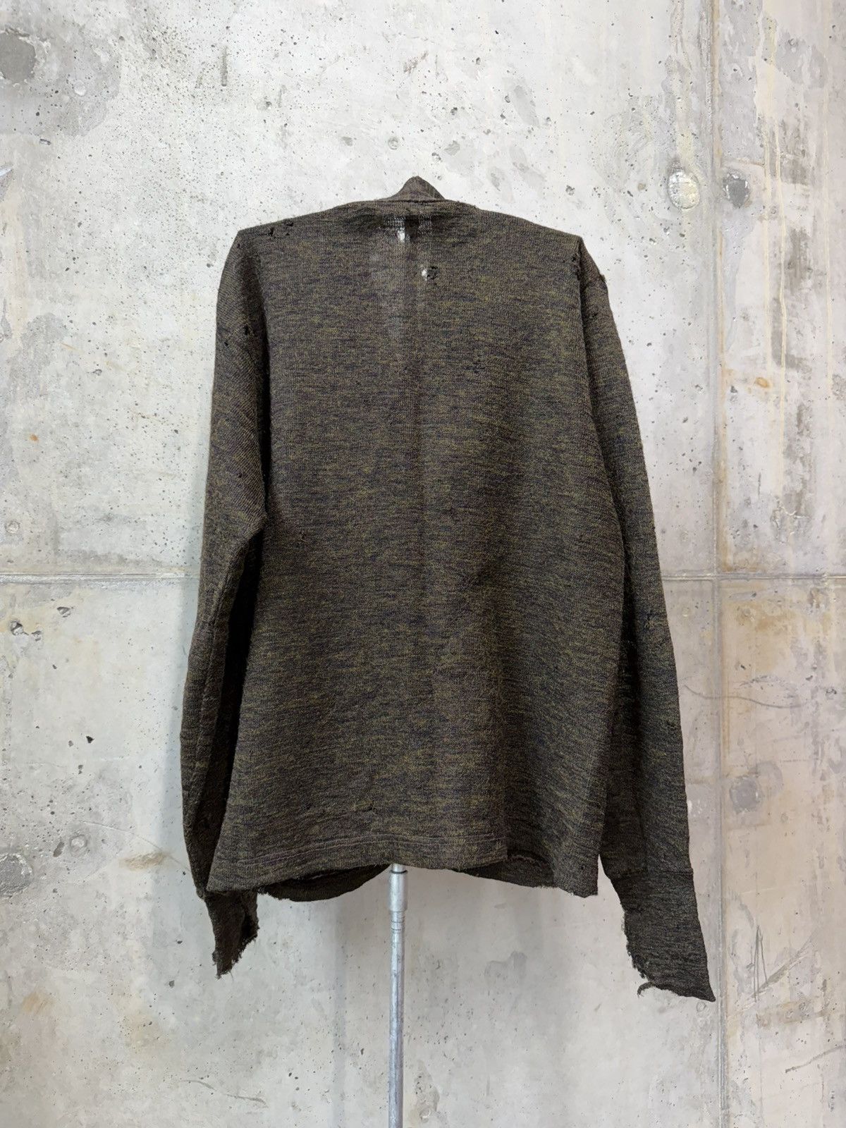 Vintage 30s 40s Thrashed Wool Cardigan Sweater ERD Grunge Size US M / EU 48-50 / 2 - 2 Thumbnail