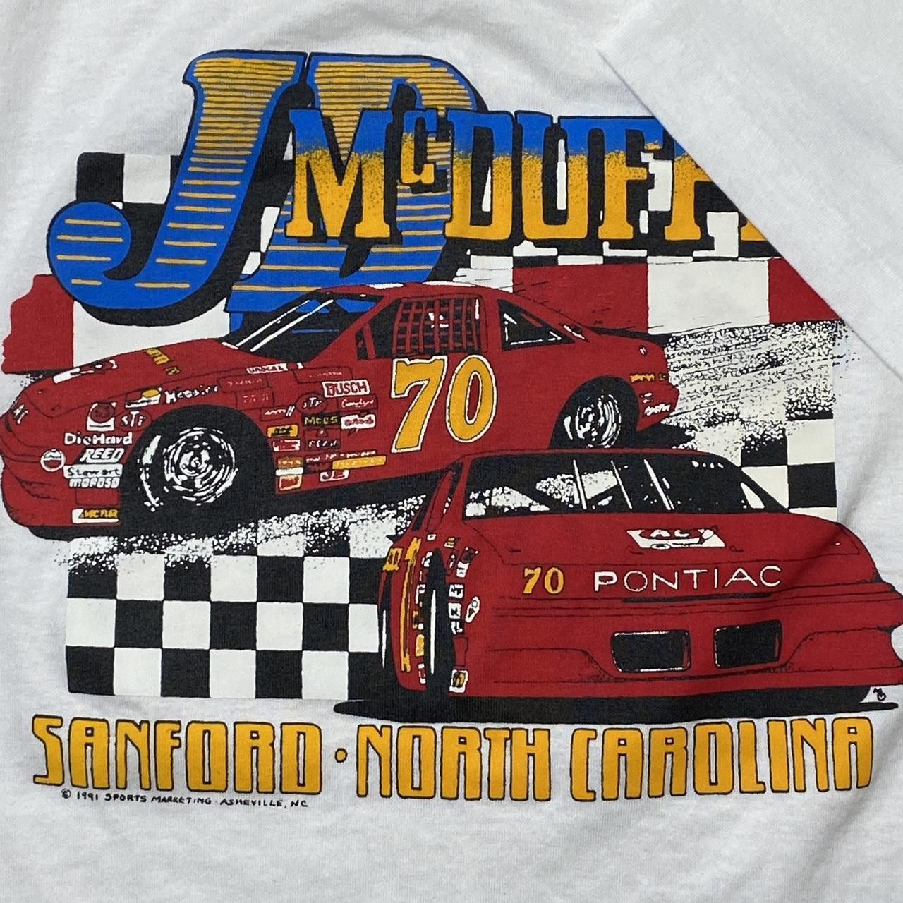 Other Vintage NASCAR x JD McDuffie White Racing Tee Size Medium Size US M / EU 48-50 / 2 - 3 Thumbnail