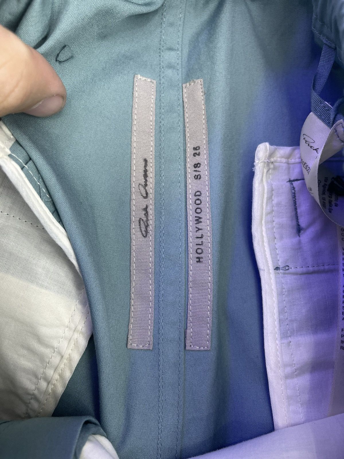 Rick Owens Rick Owens bela cargo turquoise pants Size US 34 / EU 50 - 4 Thumbnail